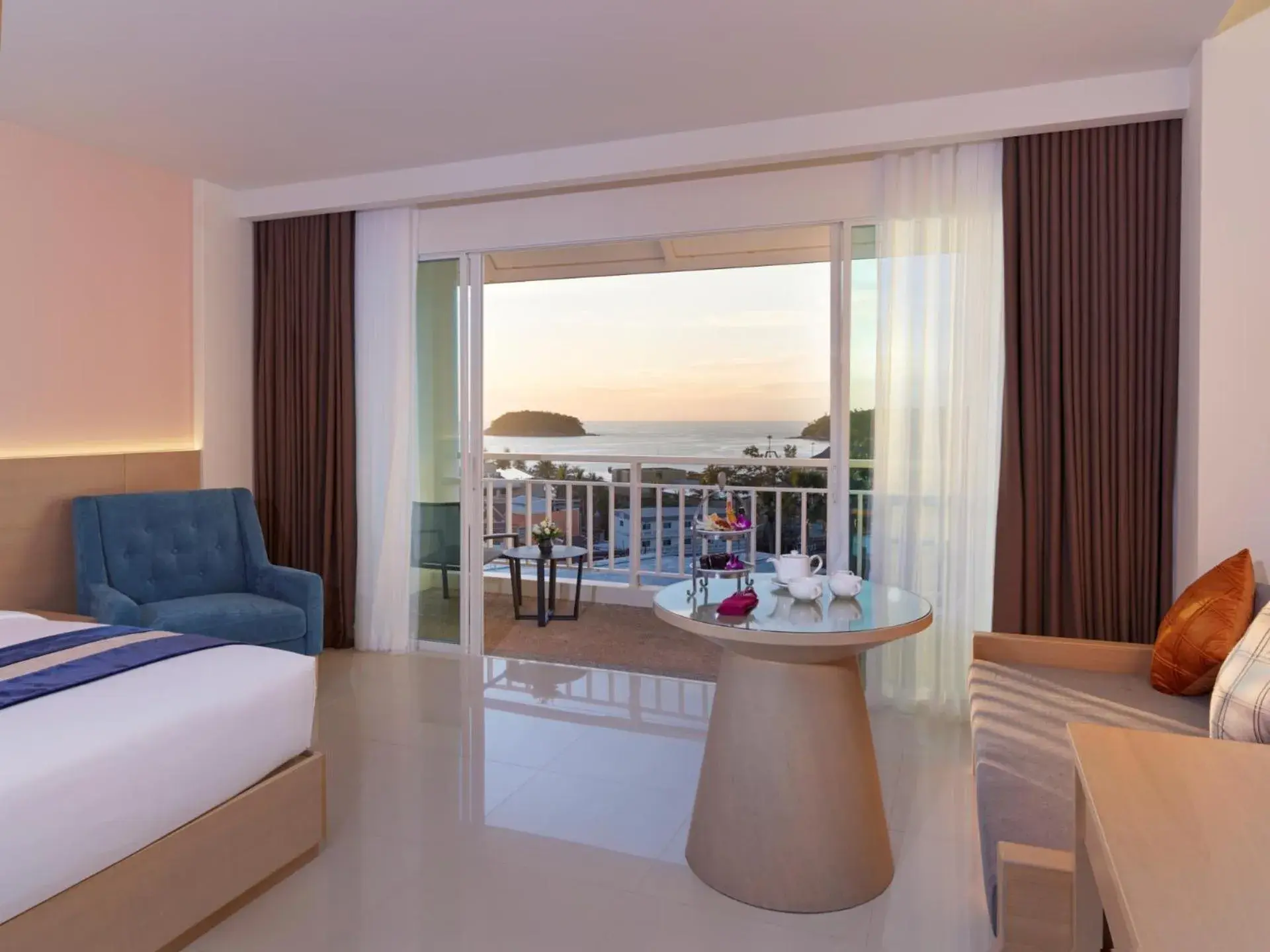 View (from property/room), Bed in Chanalai Flora Resort, Kata Beach View (from property/room), Bed in Chanalai Flora Resort, Kata Beach