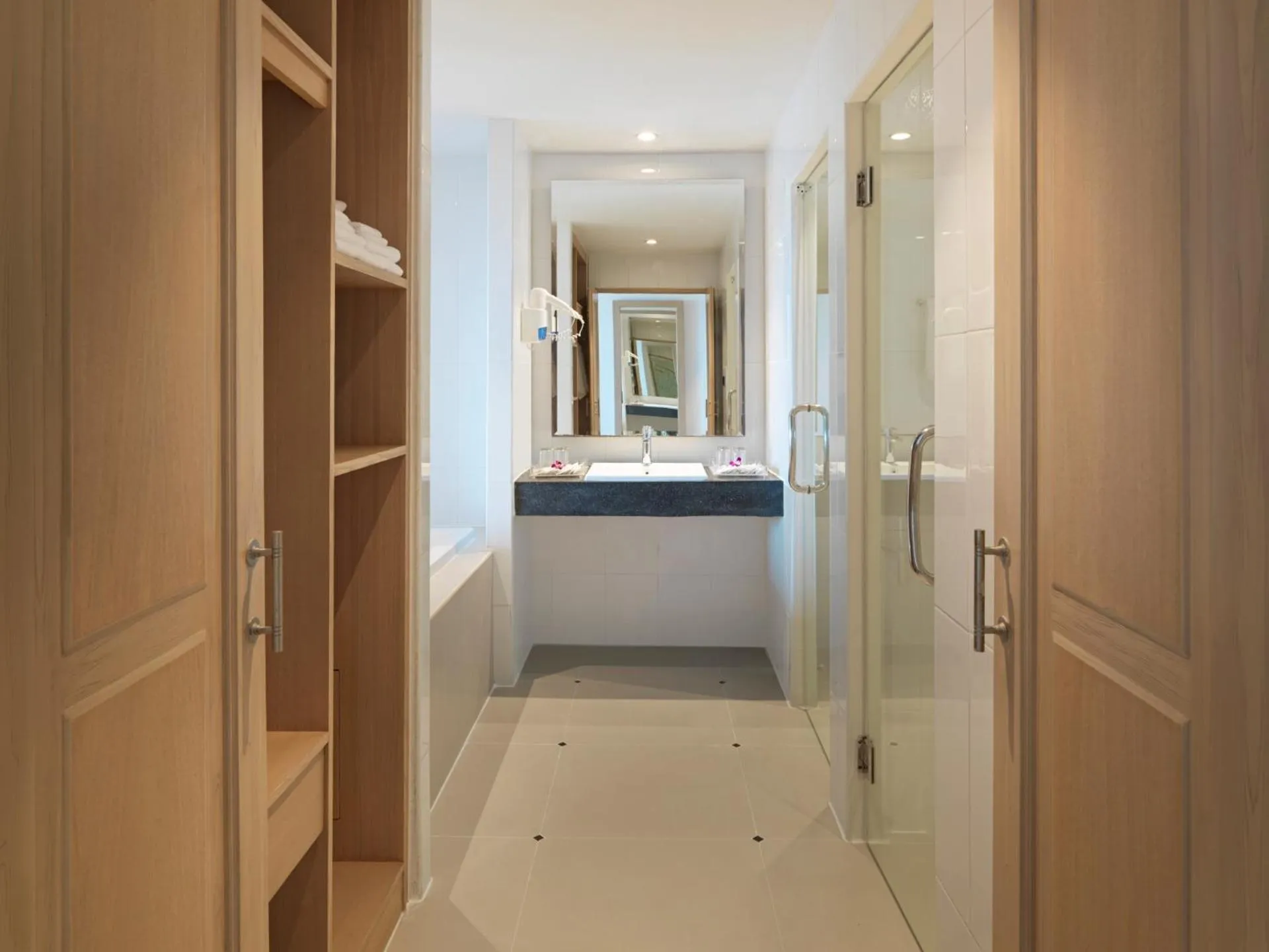 Bathroom in Chanalai Flora Resort, Kata Beach