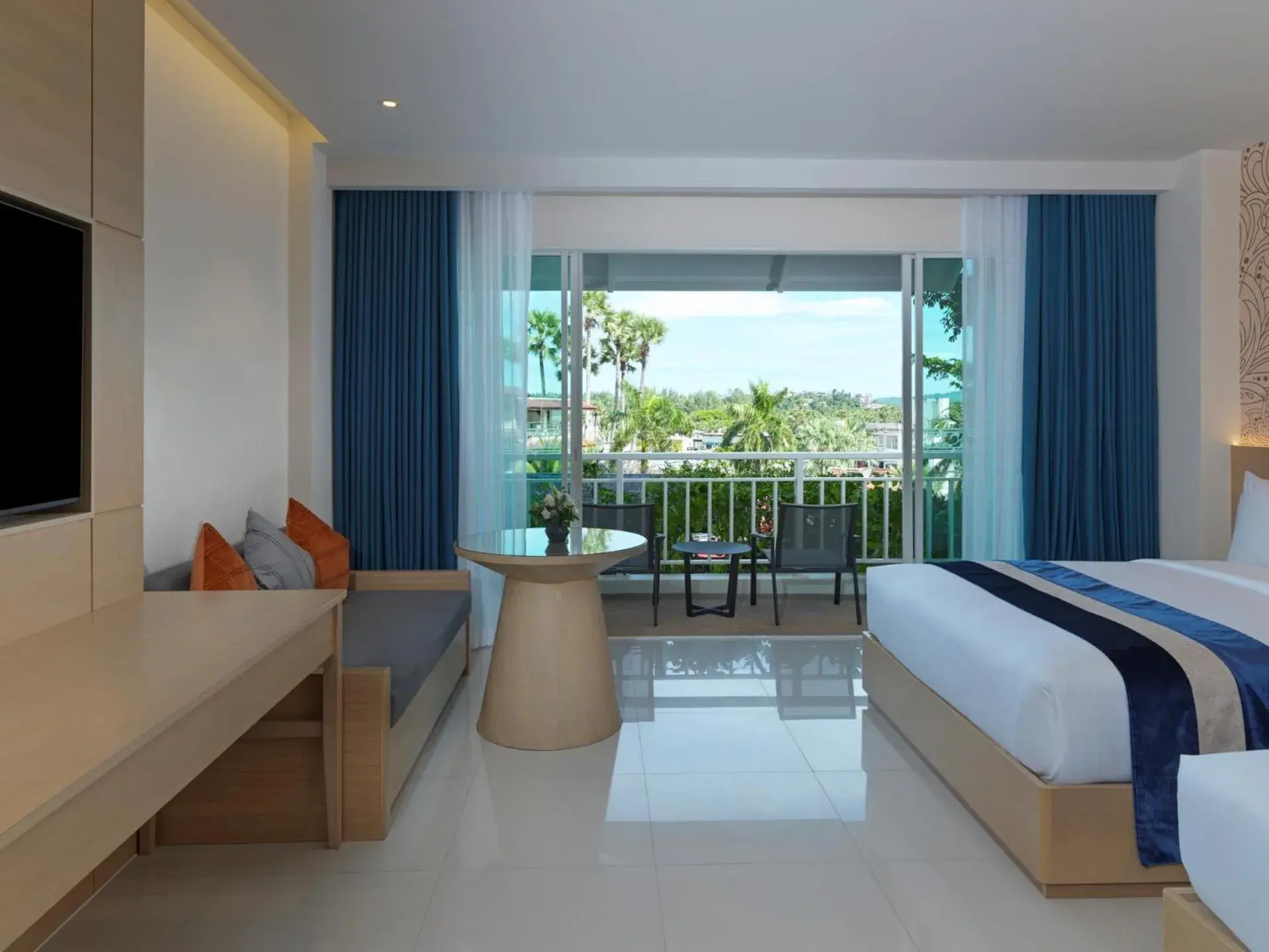 View (from property/room), Bed in Chanalai Flora Resort, Kata Beach View (from property/room), Bed in Chanalai Flora Resort, Kata Beach