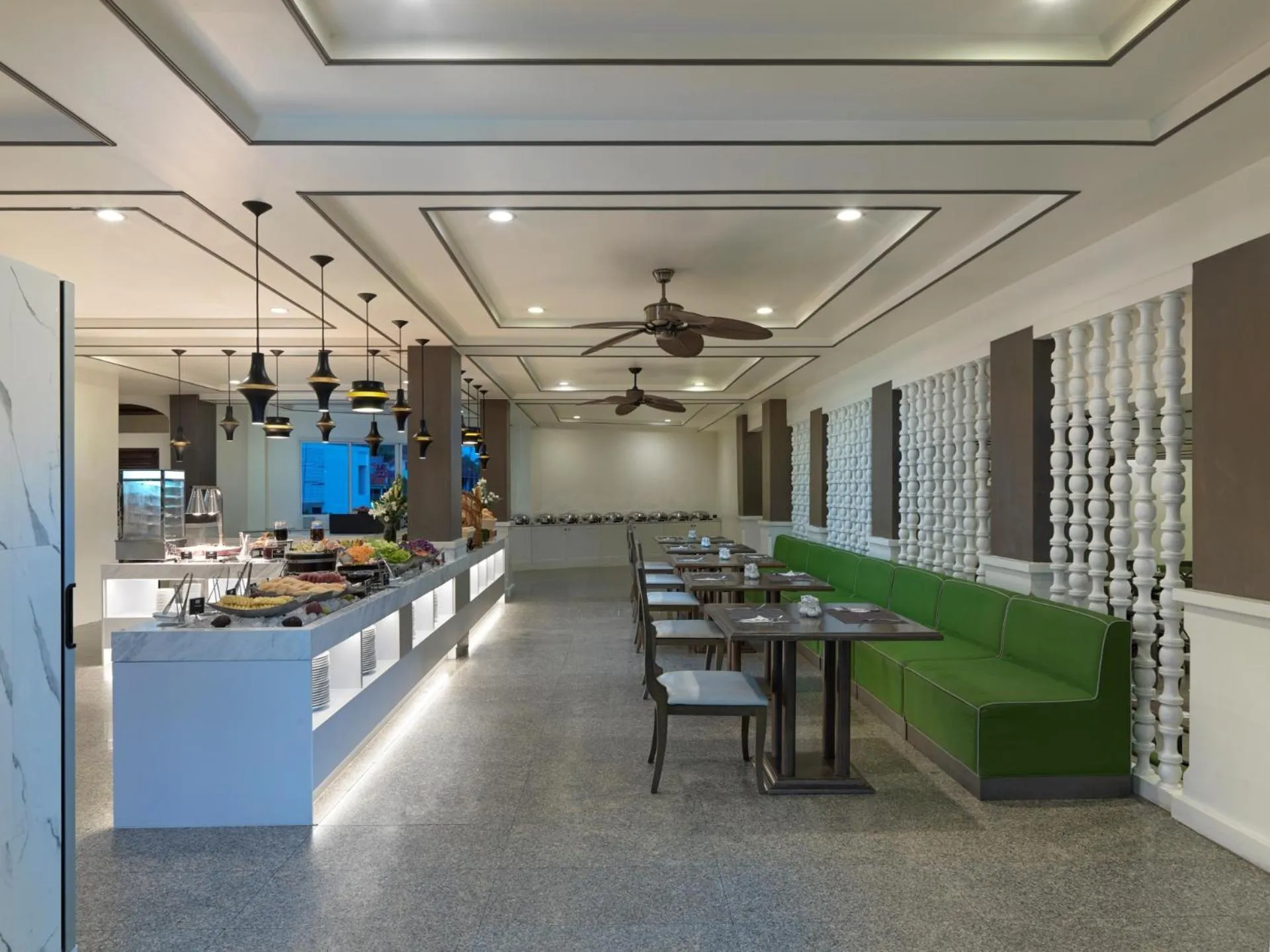 Buffet breakfast in Chanalai Flora Resort, Kata Beach