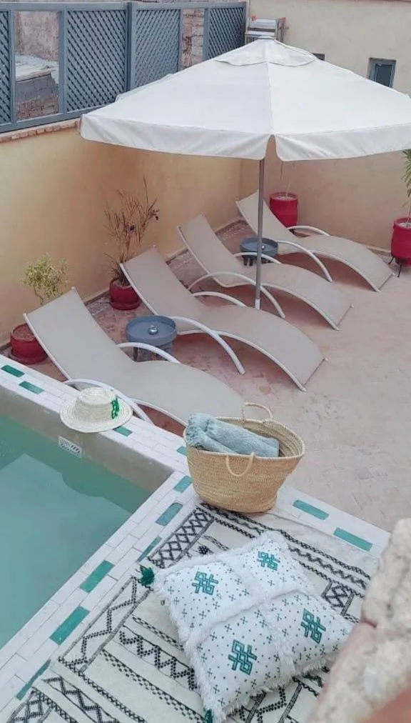 Solarium in Riad El Arco ROOFTOP POOL & Spa