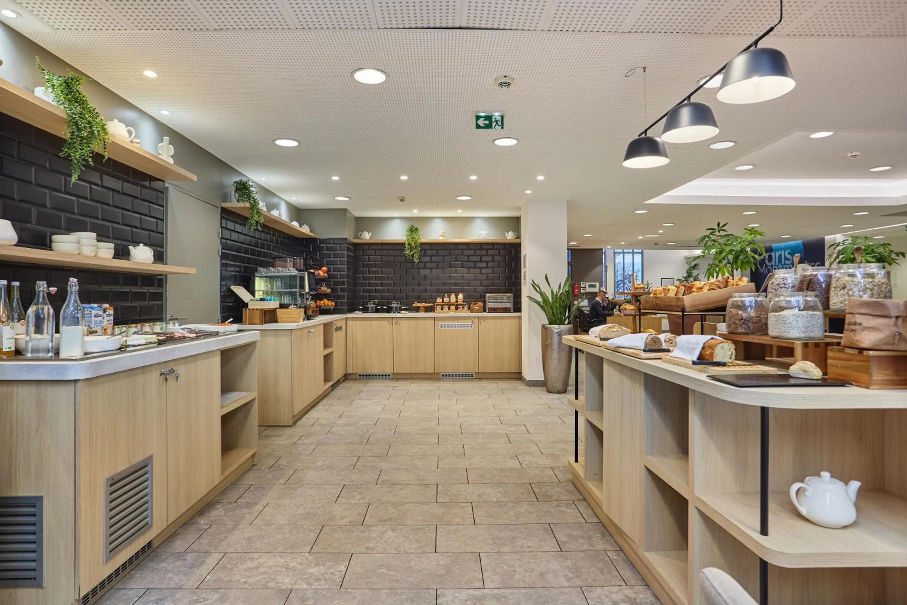 Buffet breakfast in Appart Hotel Odalys City Paris Montmartre