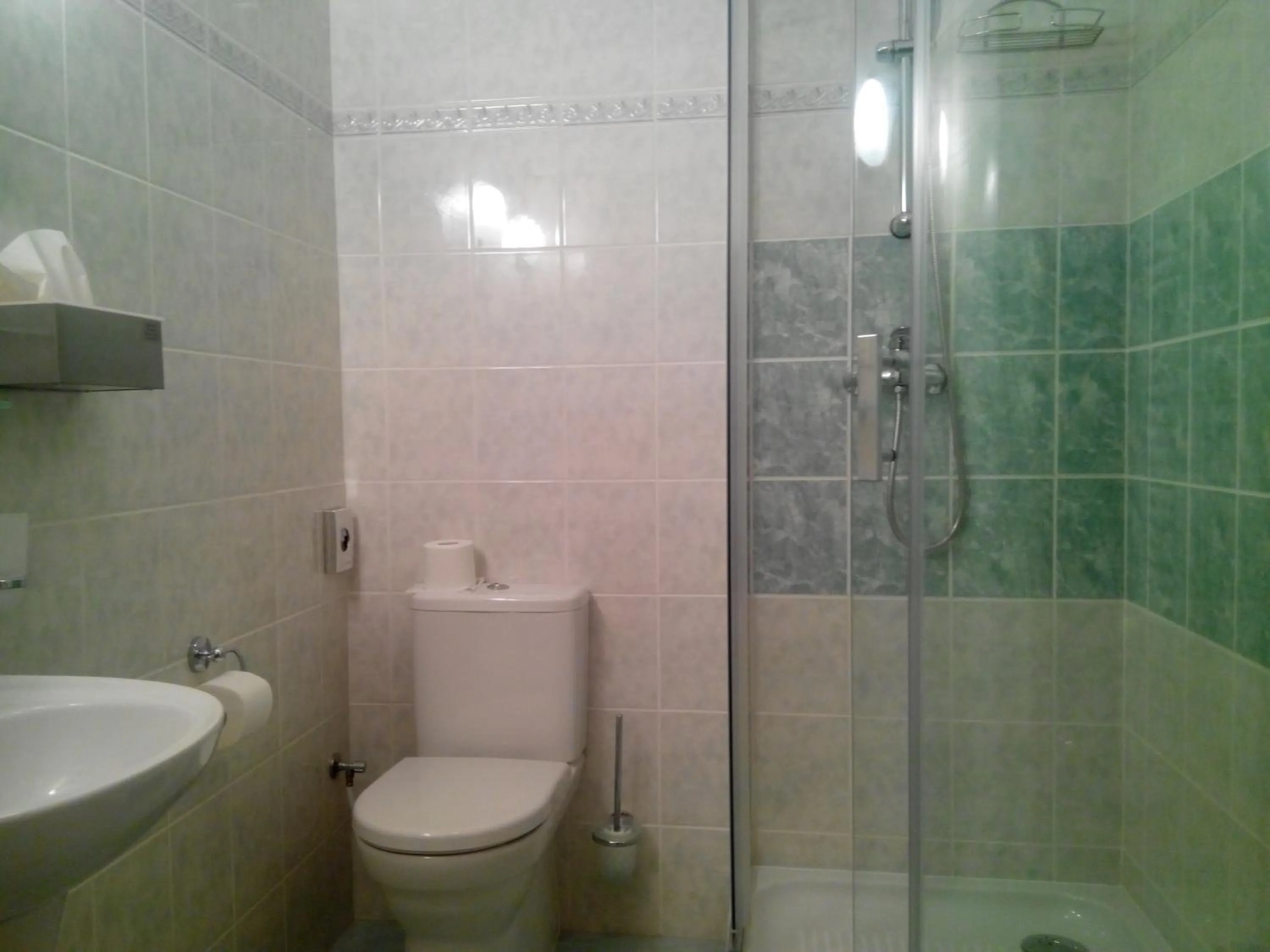 Shower in Pension U Labe
