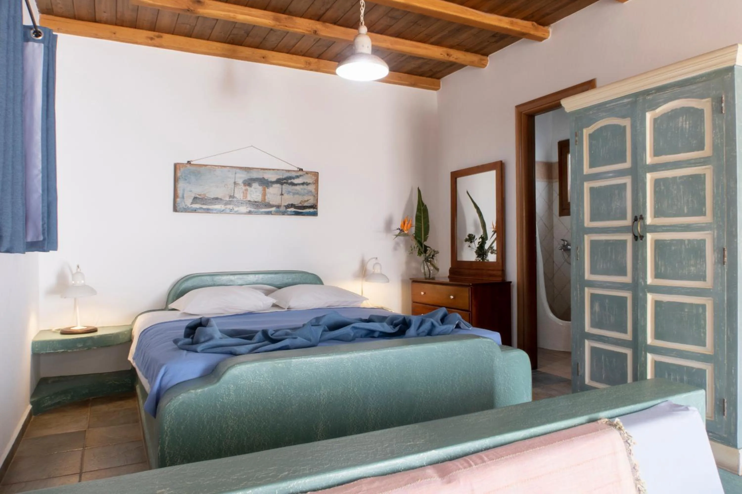 Bed in Panteli Beach Hotel