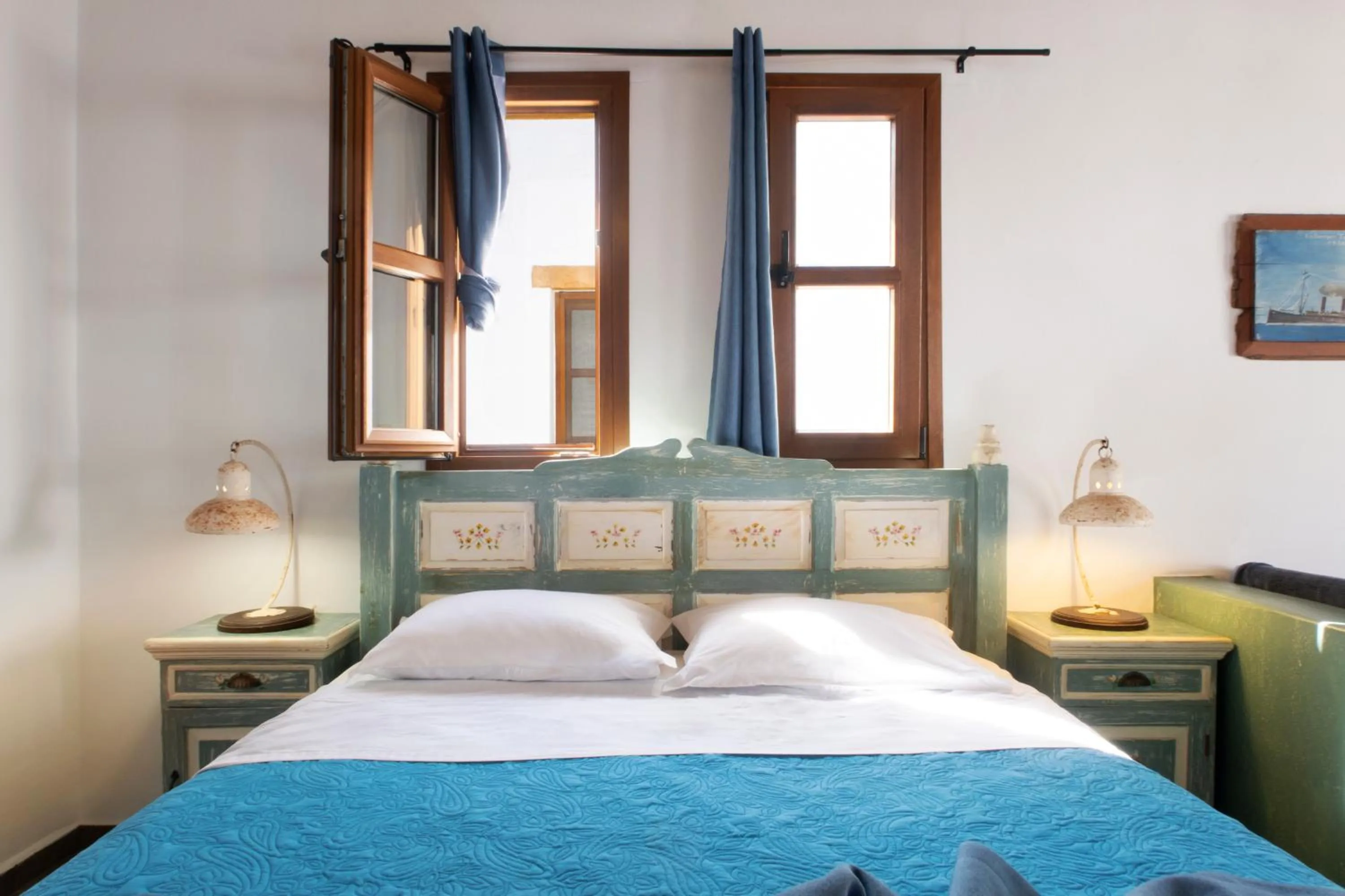 Bed in Panteli Beach Hotel