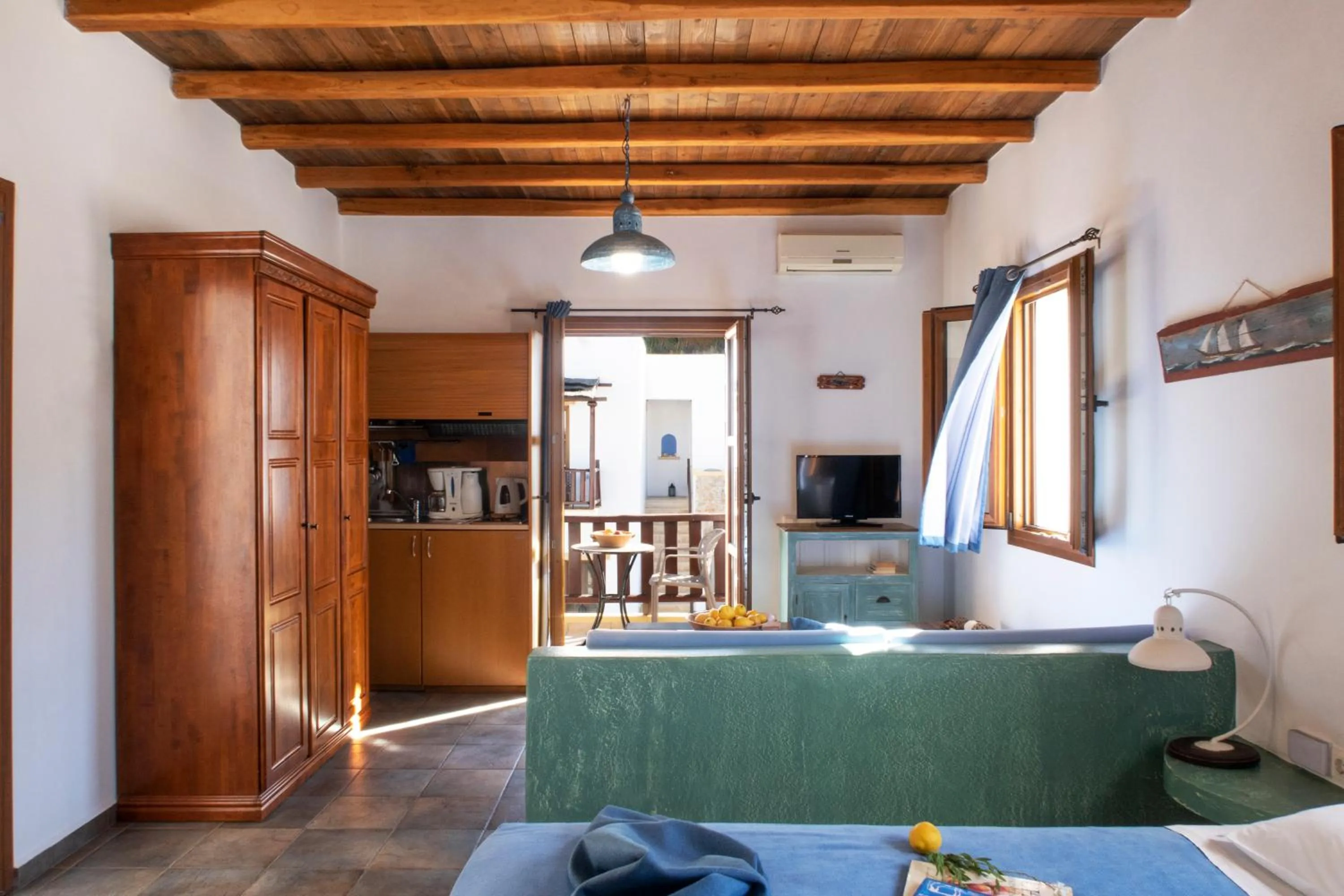 Bed in Panteli Beach Hotel