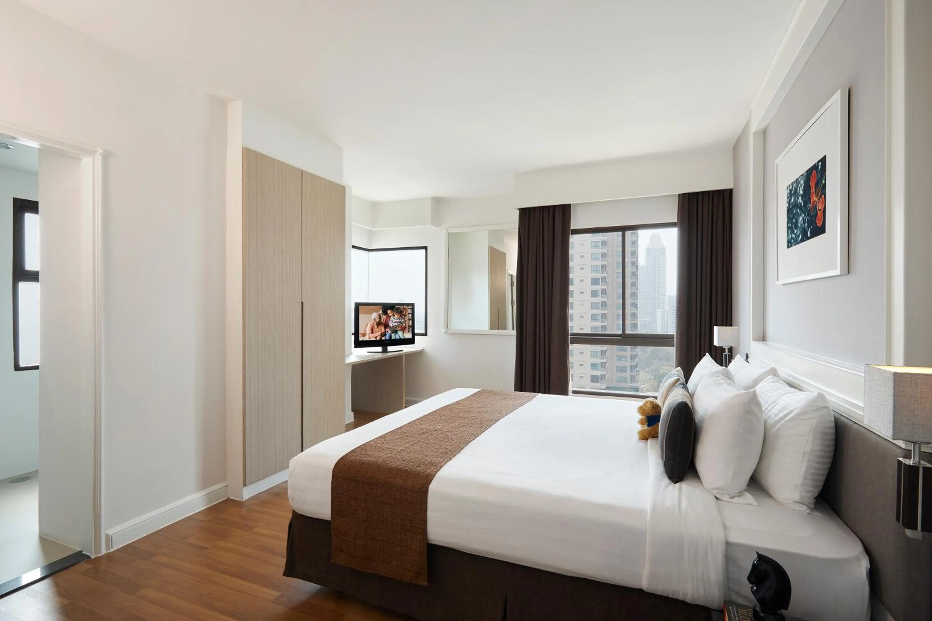 Bedroom, Bed in Somerset Park Suanplu Bangkok