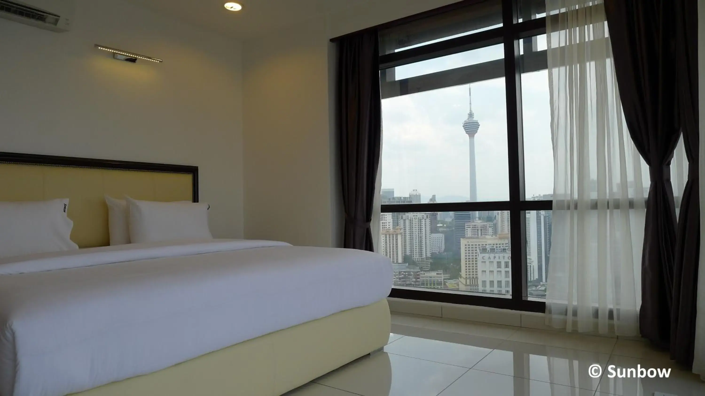 City view, Bed in Sunbow Suites @ Times Square Kuala Lumpur City view, Bed in Sunbow Suites @ Times Square Kuala Lumpur