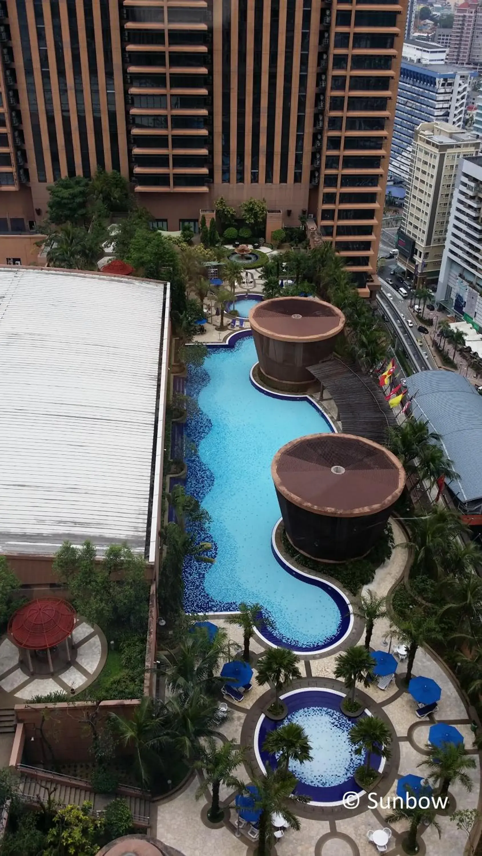 Pool view in Sunbow Suites @ Times Square Kuala Lumpur Pool view in Sunbow Suites @ Times Square Kuala Lumpur