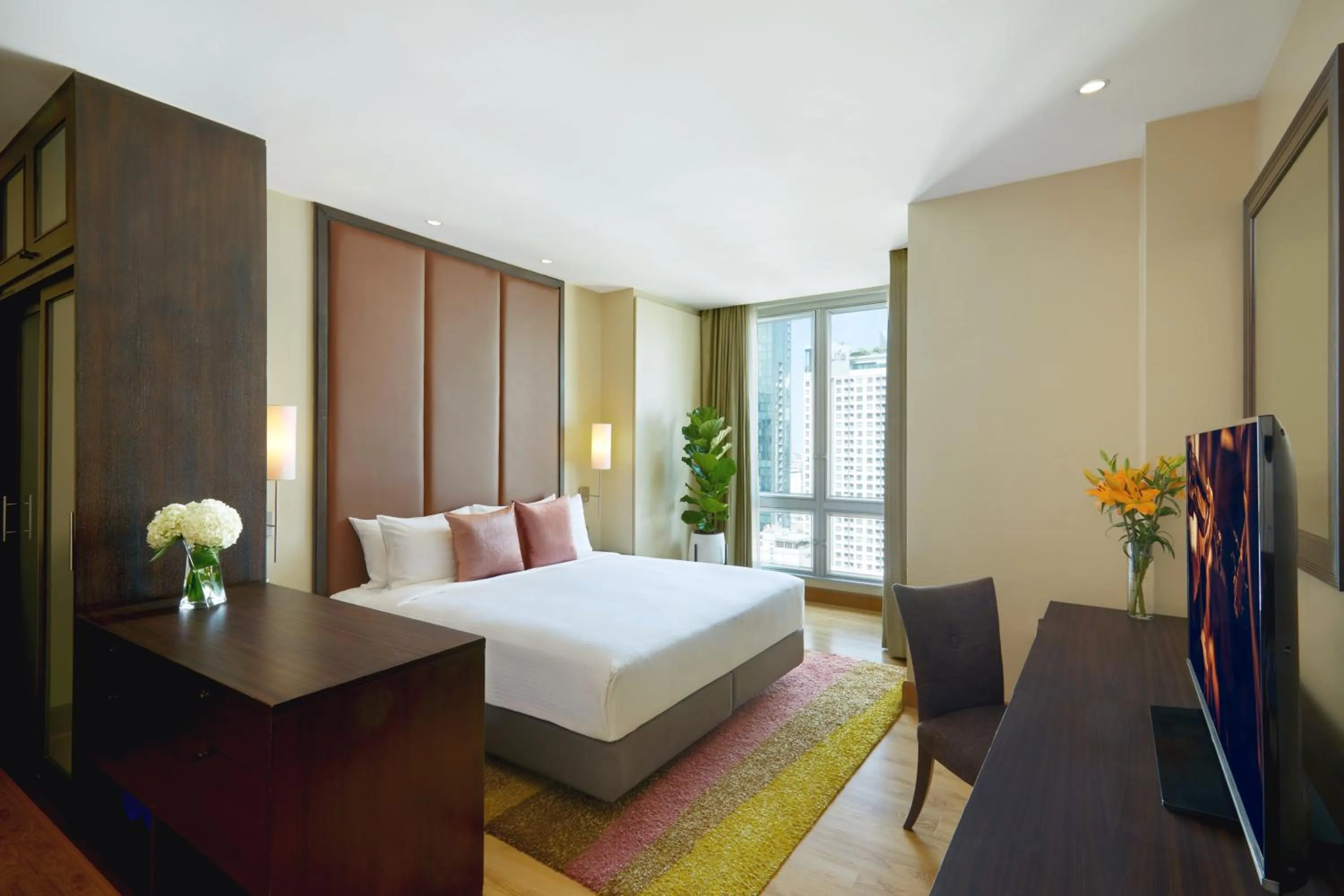 Bedroom, Bed in Ascott Sathorn Bangkok