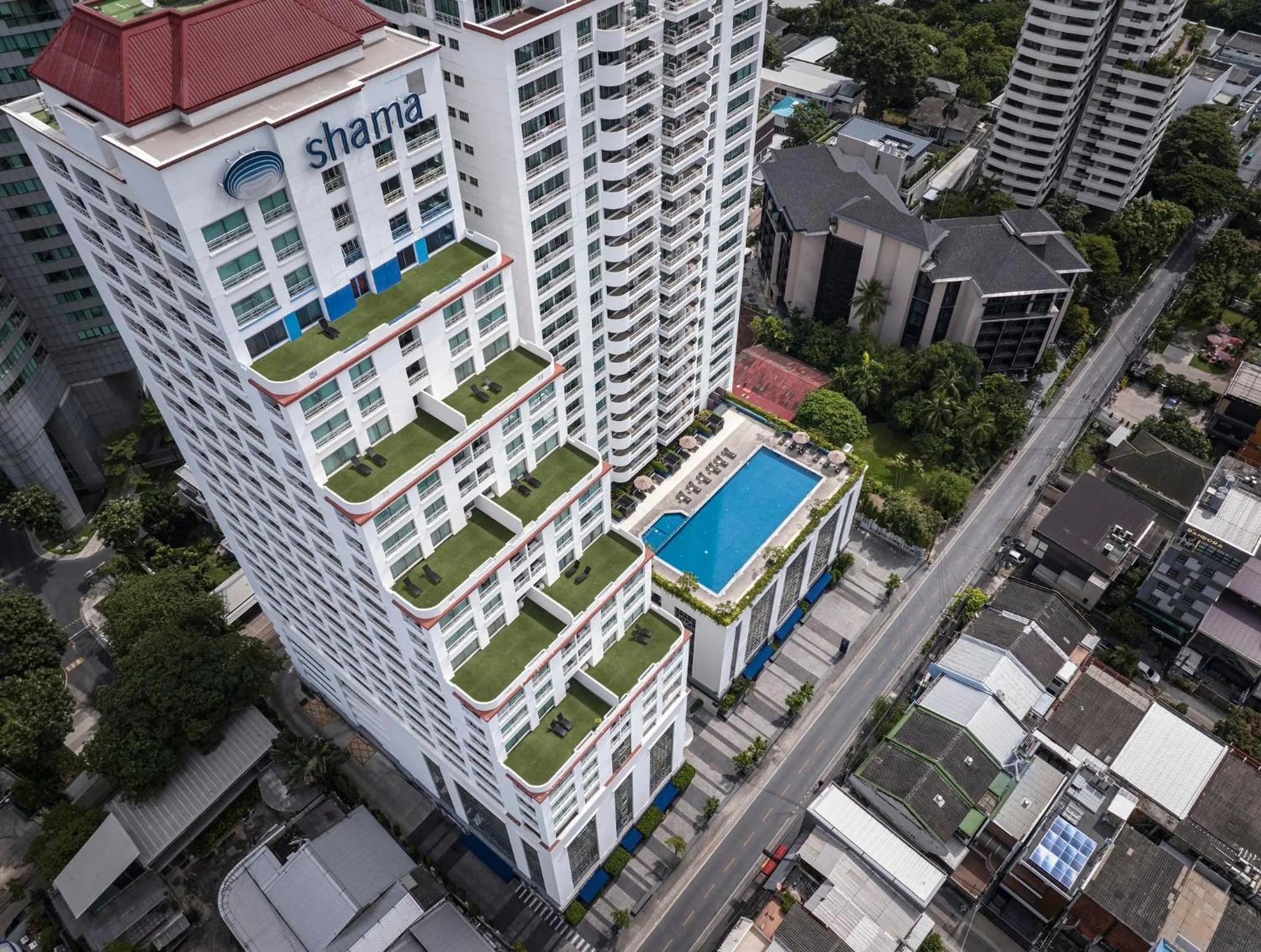 Property building in Shama Lakeview Asoke Bangkok