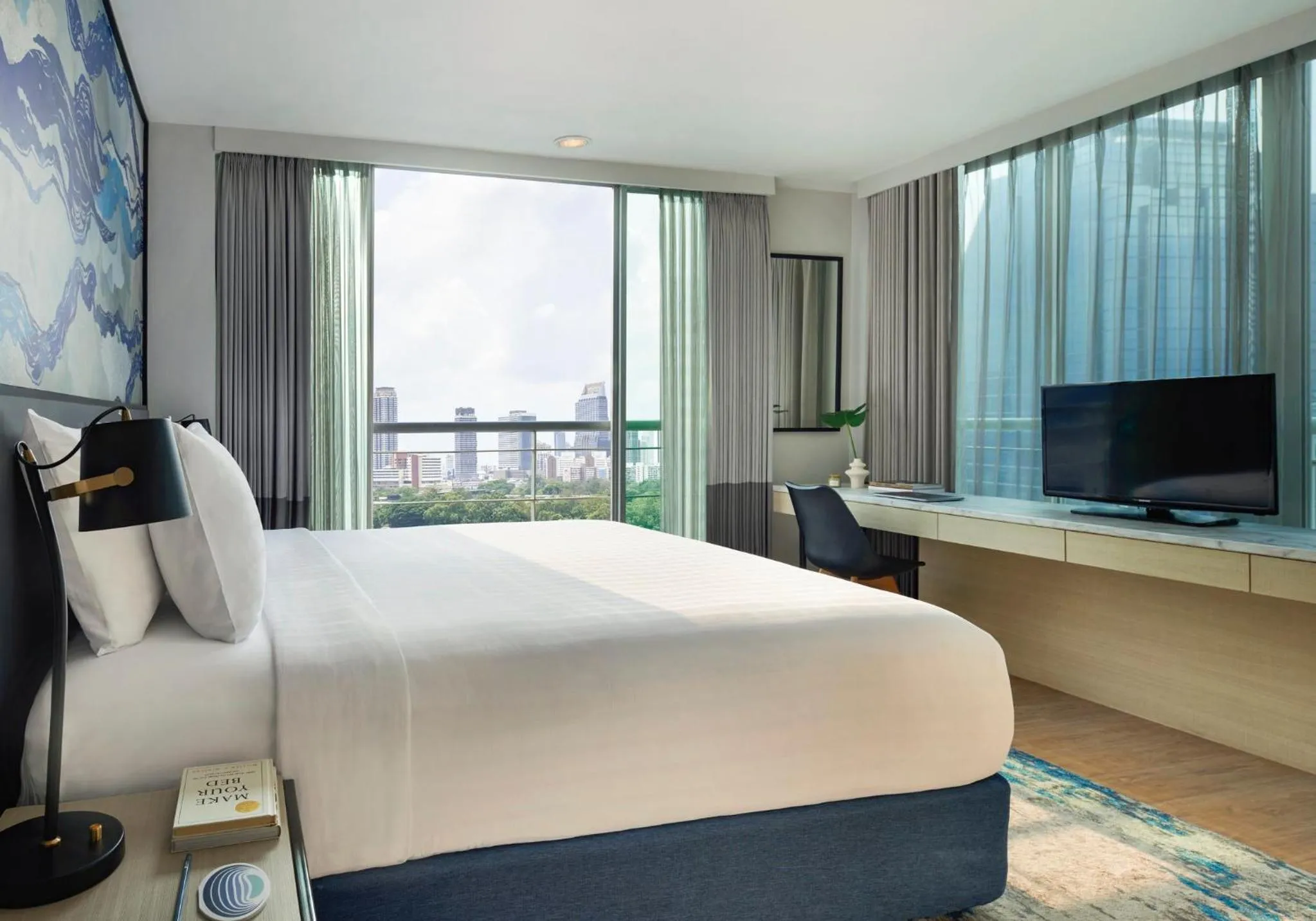 Photo of the whole room, Bed in Shama Lakeview Asoke Bangkok