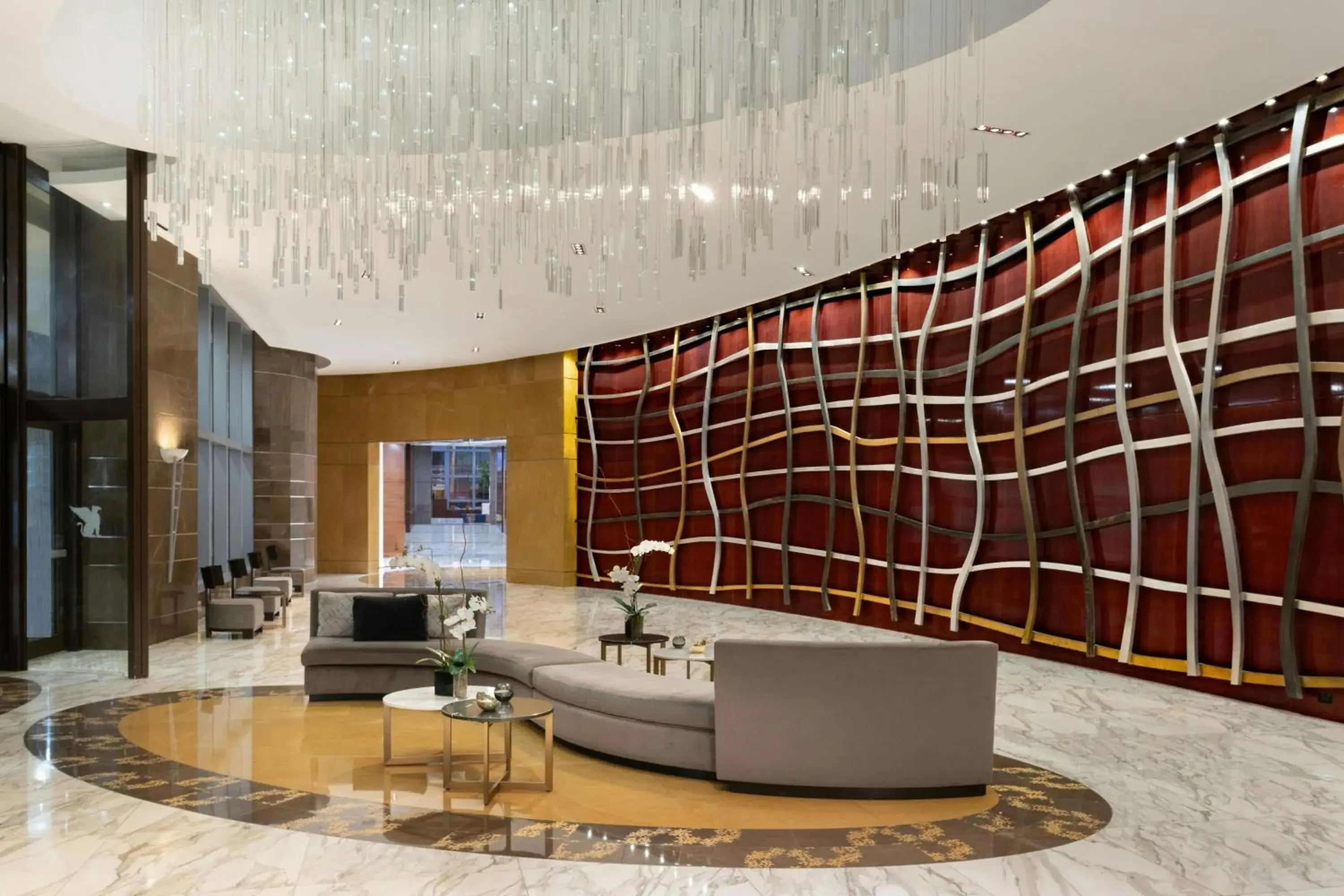 Lobby or reception in JW Marriott Marquis Miami Lobby or reception in JW Marriott Marquis Miami