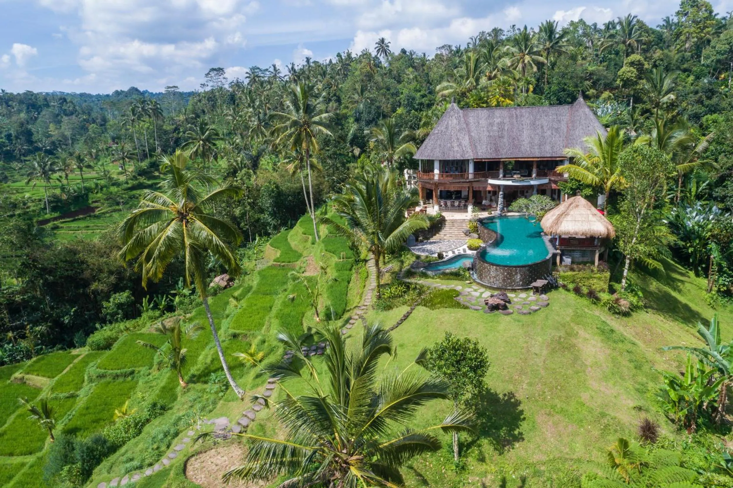 Bird's eye view in Adiwana Dara Ayu Villas