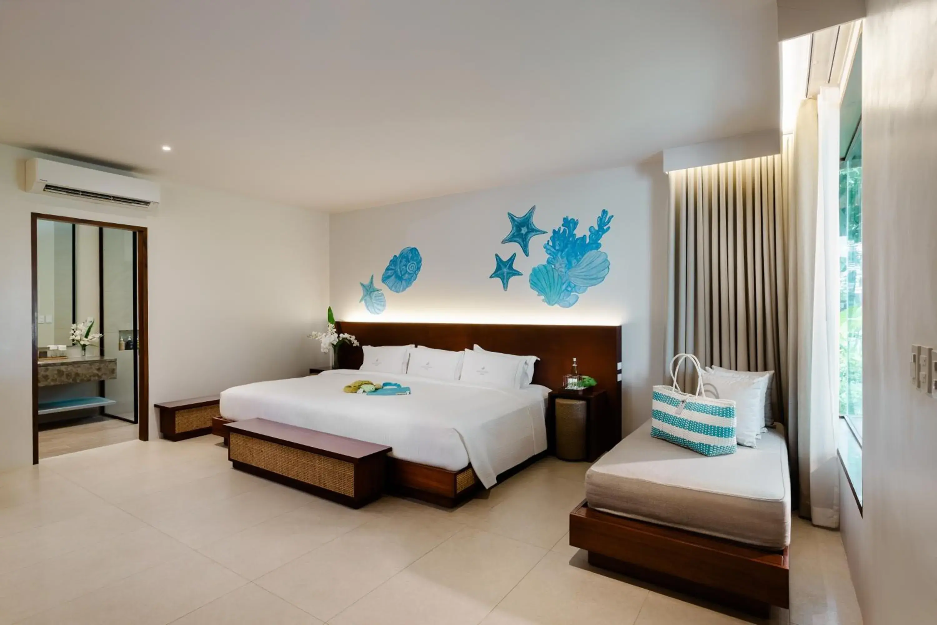 Bedroom, Bed in Discovery Coron formerly Club Paradise Palawan Bedroom, Bed in Discovery Coron formerly Club Paradise Palawan