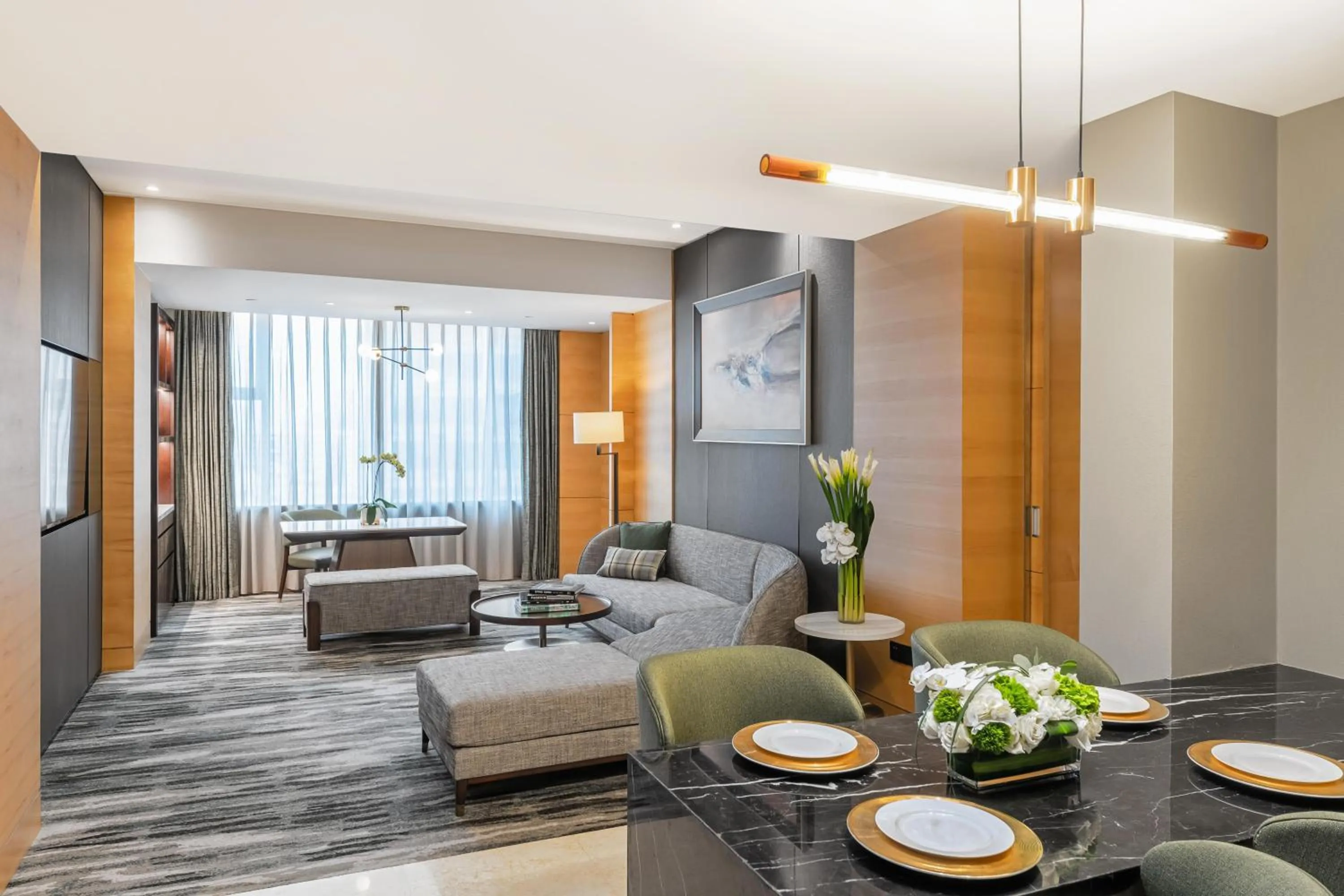 Living room in Hilton Shanghai Hongqiao