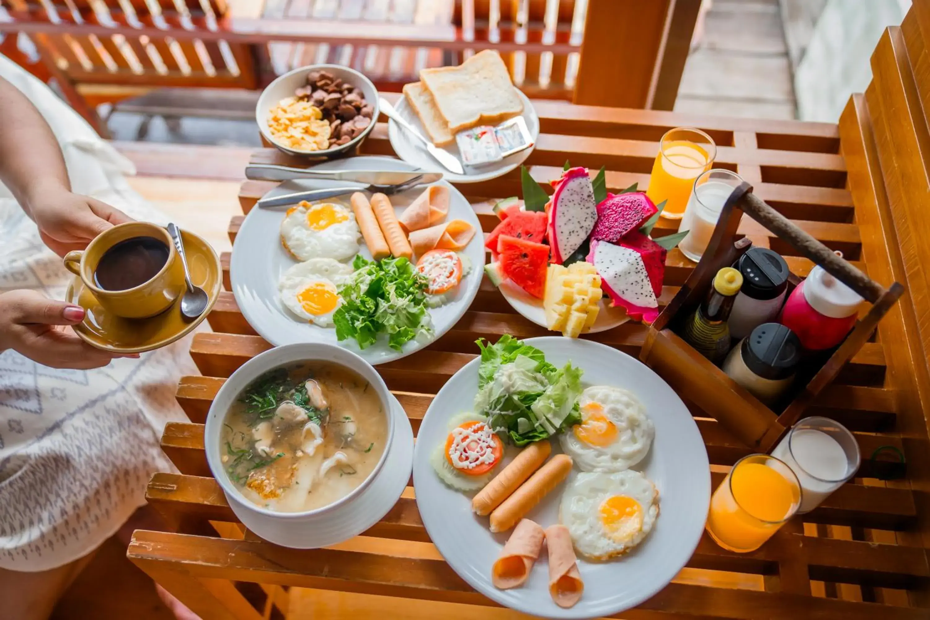 Breakfast in Salakphet Resort Breakfast in Salakphet Resort