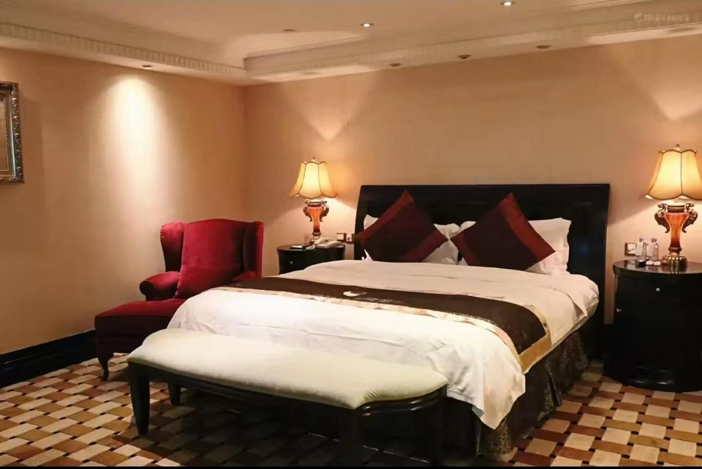 Bedroom in Royal Mediterranean Hotel