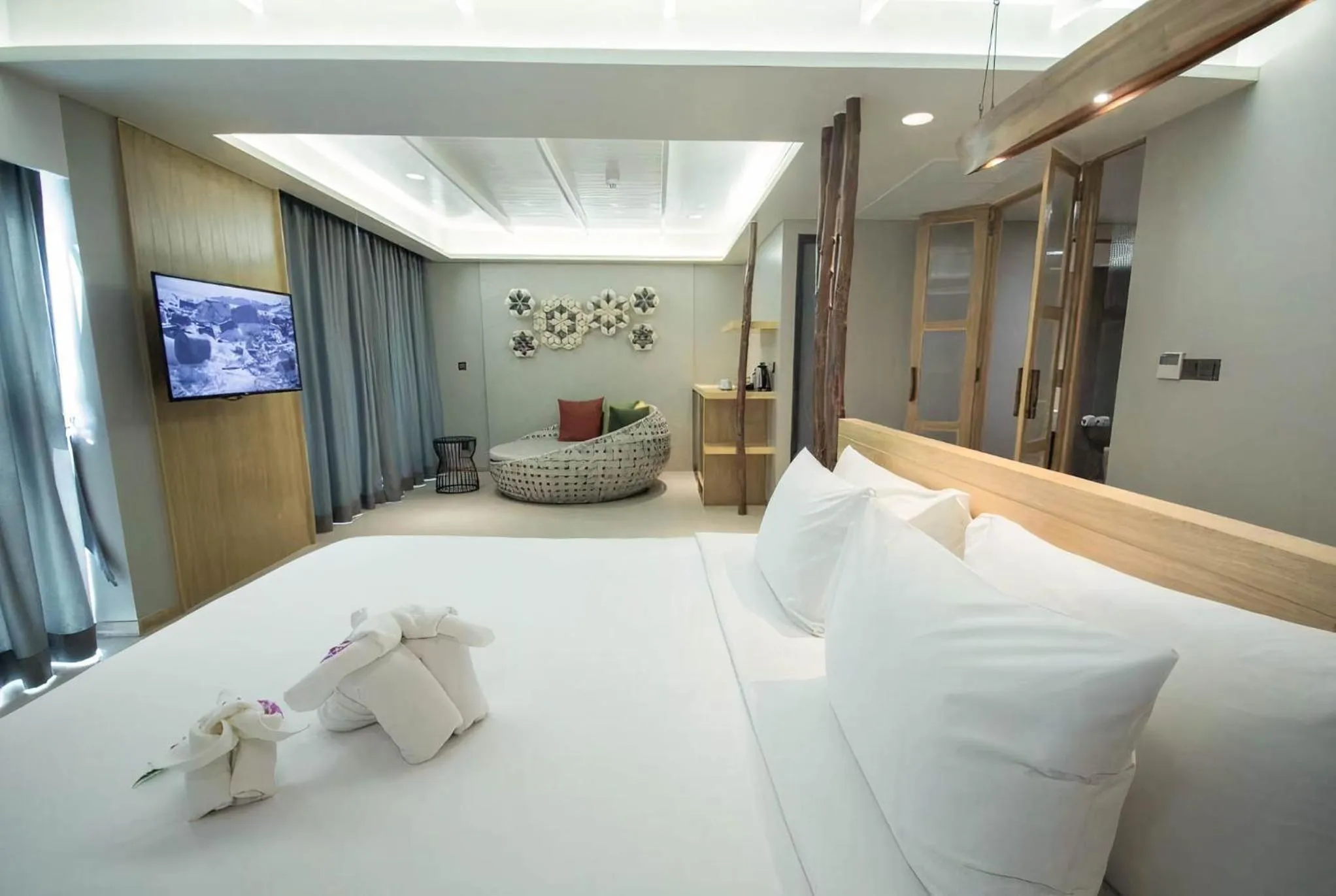 Bed in Andaman Cannacia Resort & Spa - SHA Extra Plus