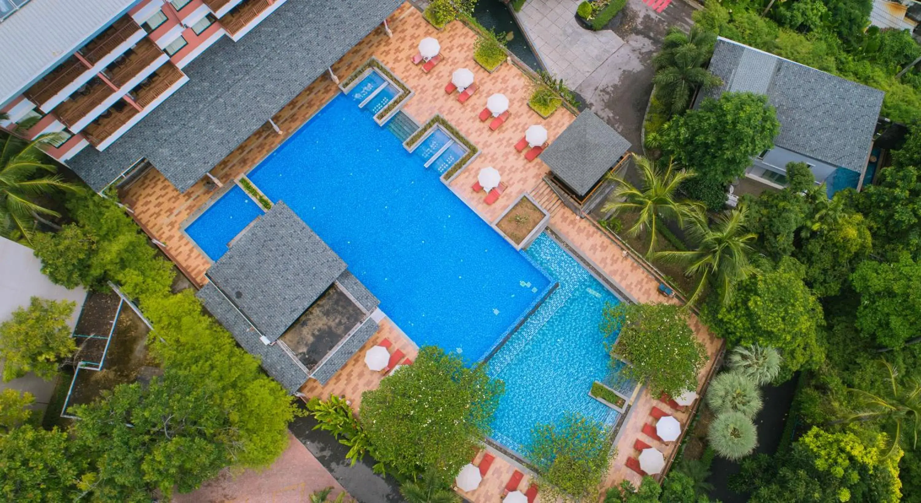Bird's eye view in Peach Blossom Resort & Pool Villa - SHA Plus Bird's eye view in Peach Blossom Resort & Pool Villa - SHA Plus