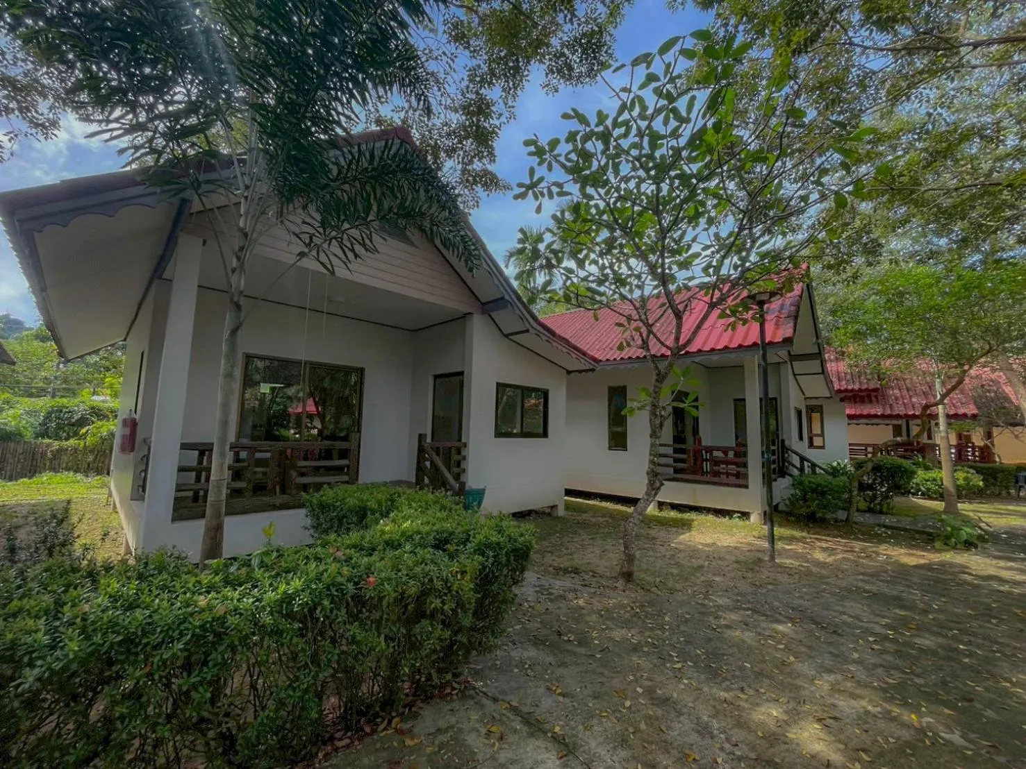 Garden in Kaibae Hut Resort