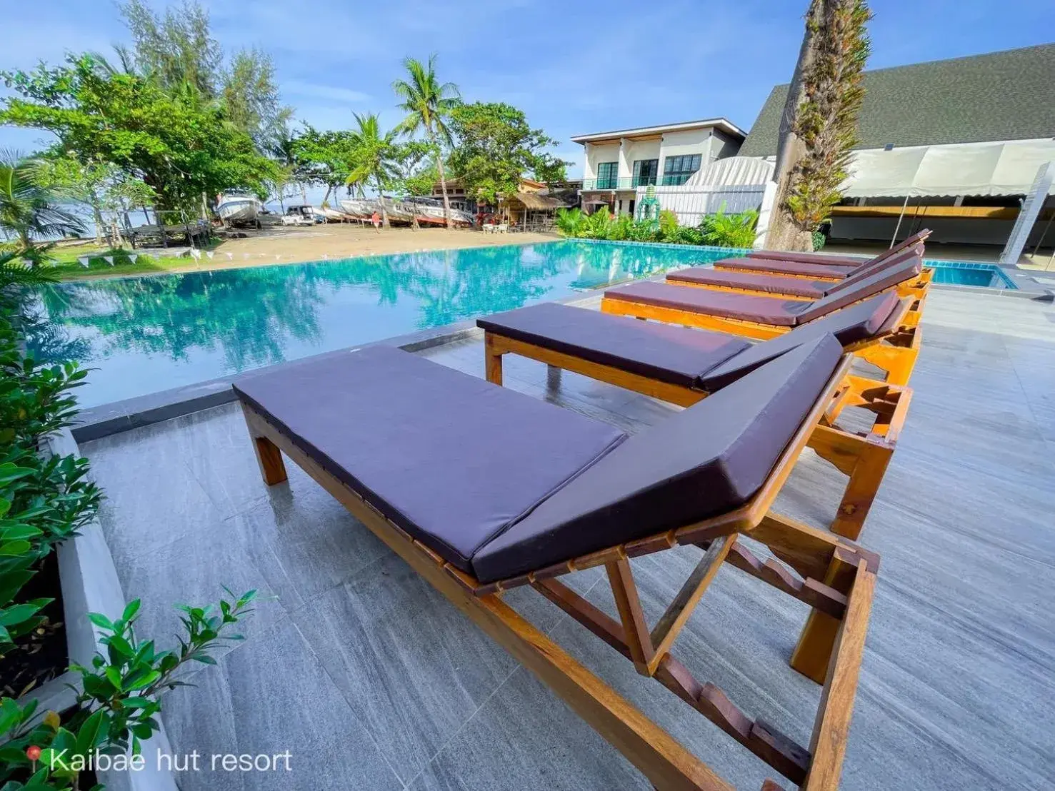 Swimming pool in Kaibae Hut Resort Swimming pool in Kaibae Hut Resort