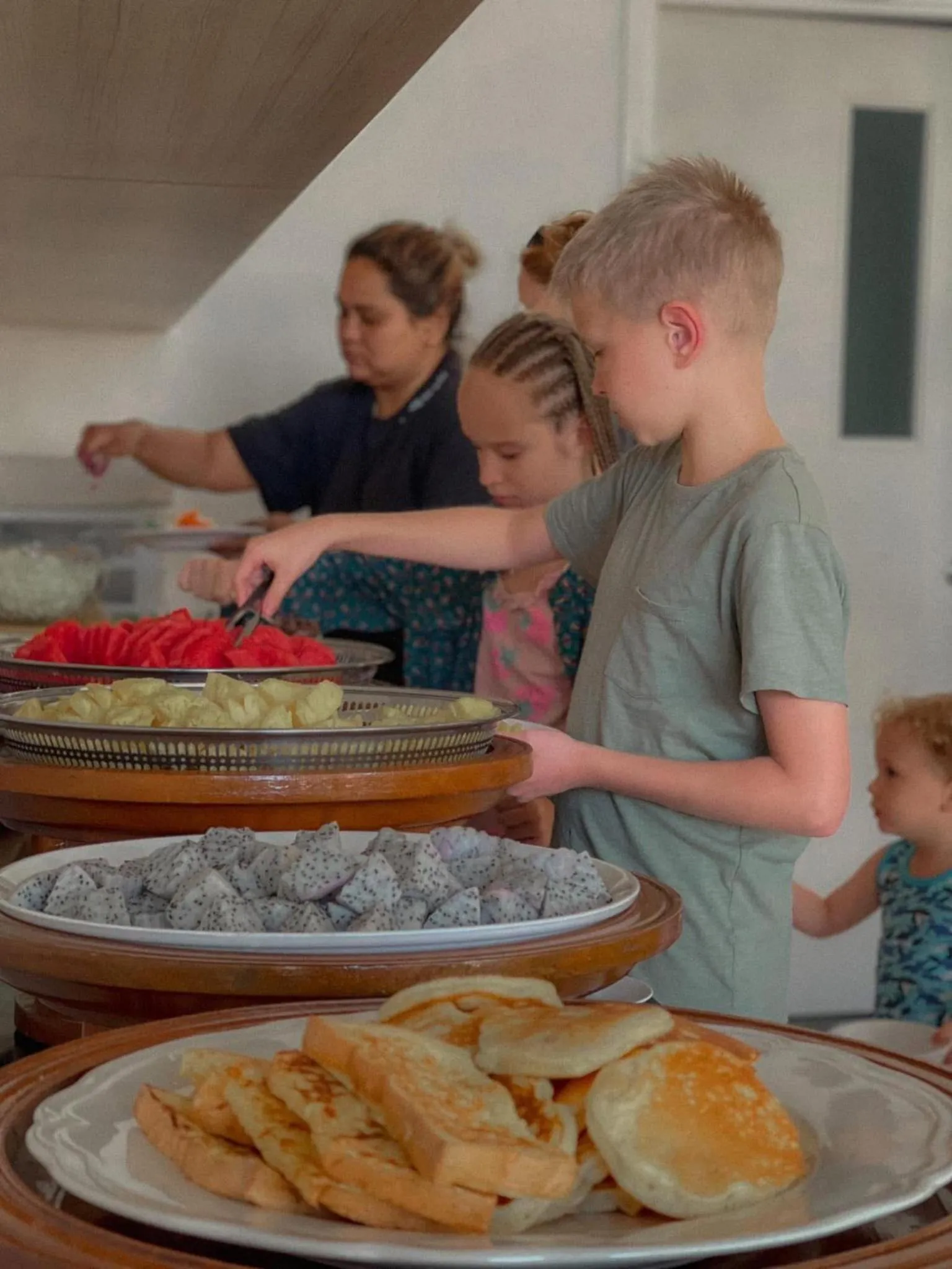 Breakfast in Kaibae Hut Resort