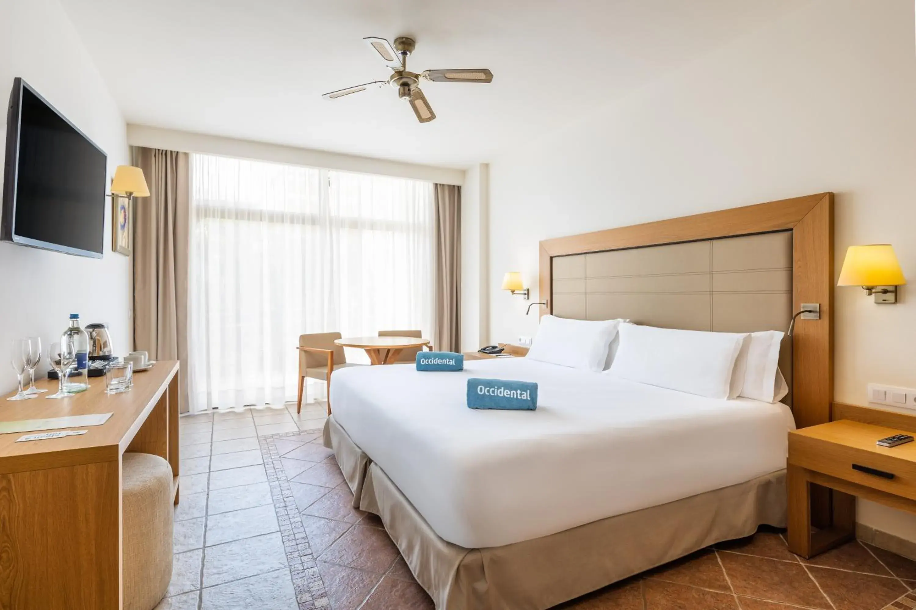 Bedroom, Bed in Occidental Jandía Royal Level - Adults Only Bedroom, Bed in Occidental Jandía Royal Level - Adults Only