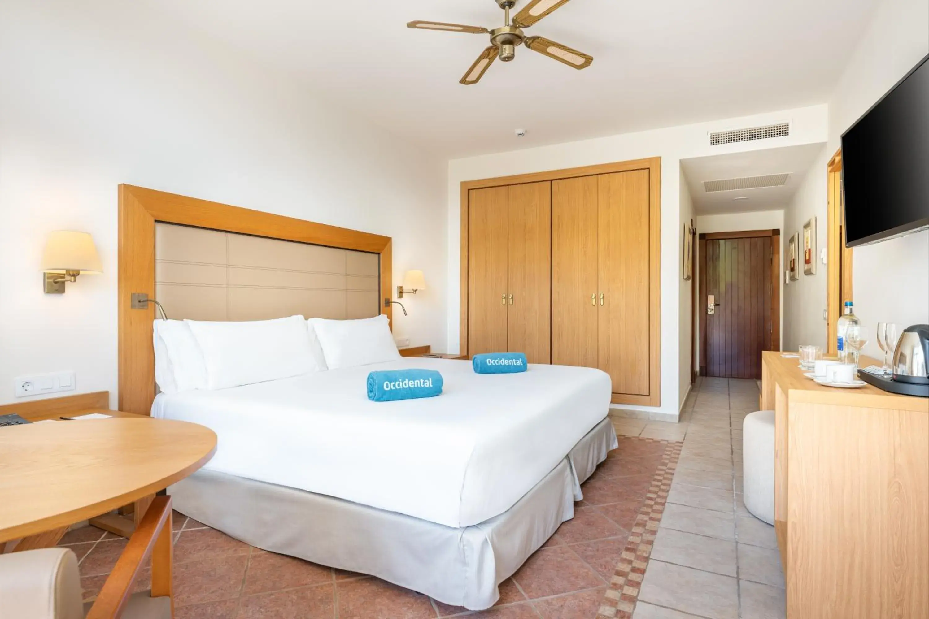 Bedroom, Bed in Occidental Jandía Royal Level - Adults Only Bedroom, Bed in Occidental Jandía Royal Level - Adults Only