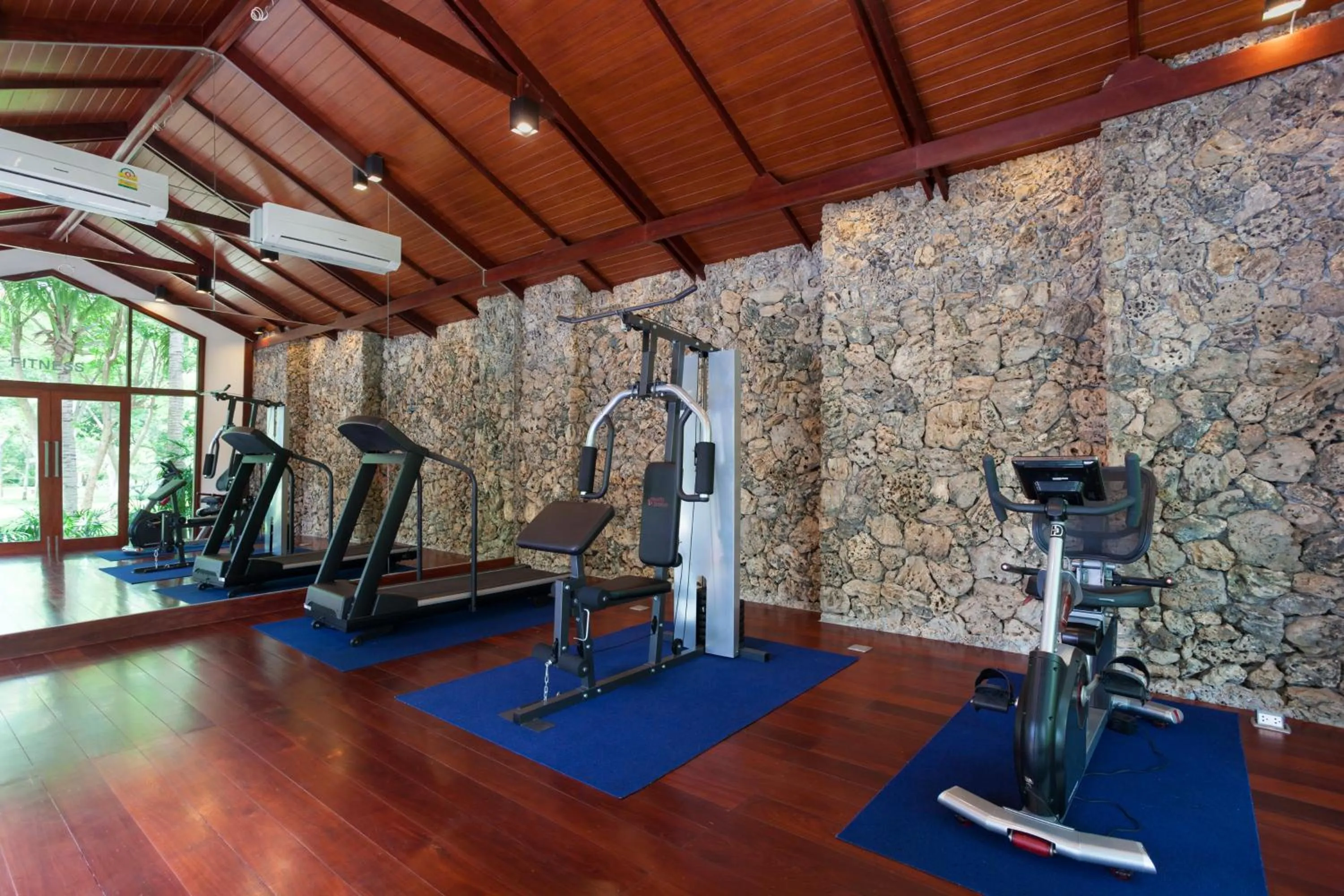 Fitness centre/facilities in Raya Resort Beach front - The Most Green Resort in Cha-am
