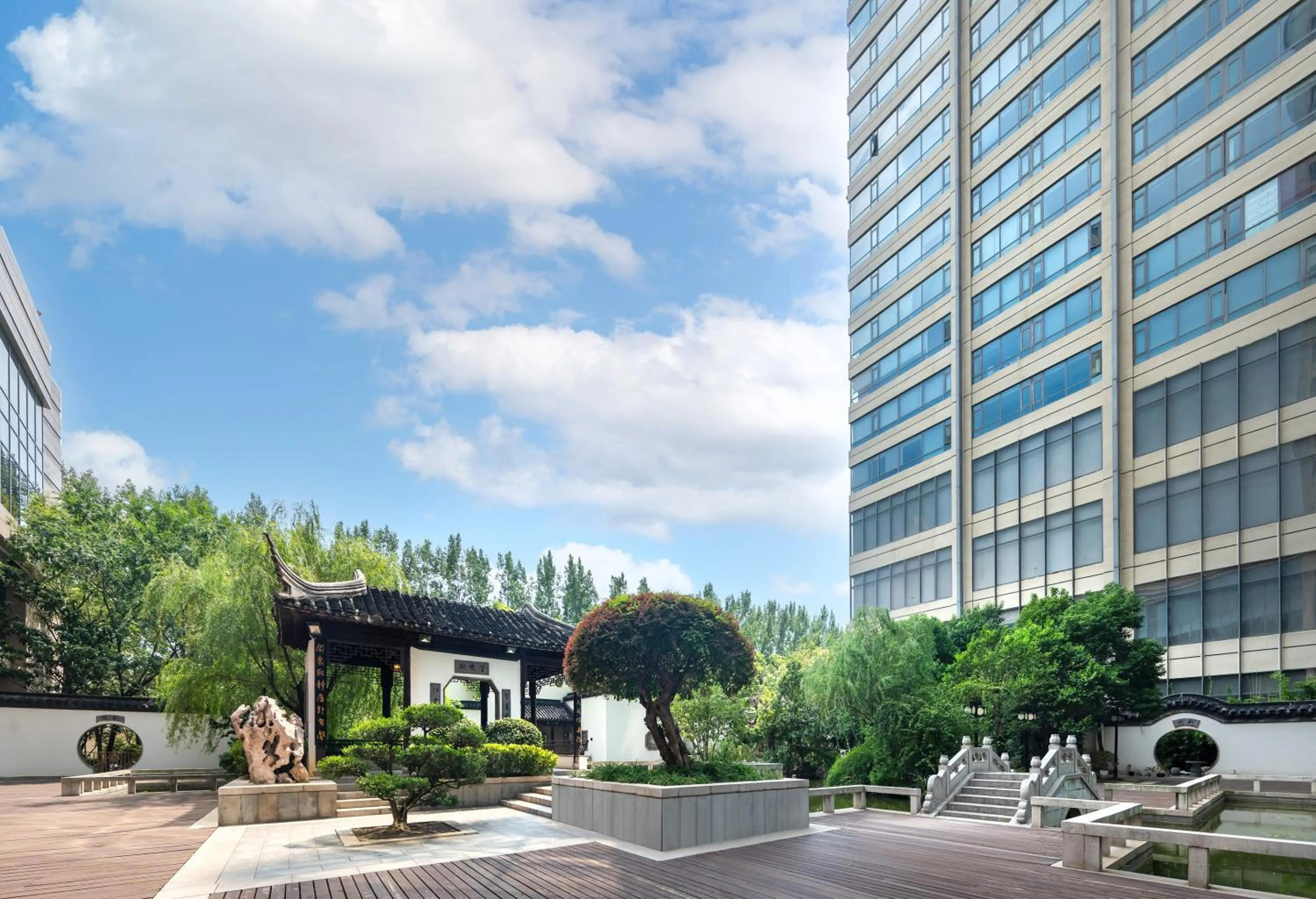 Garden view in DoubleTree By Hilton Wuxi