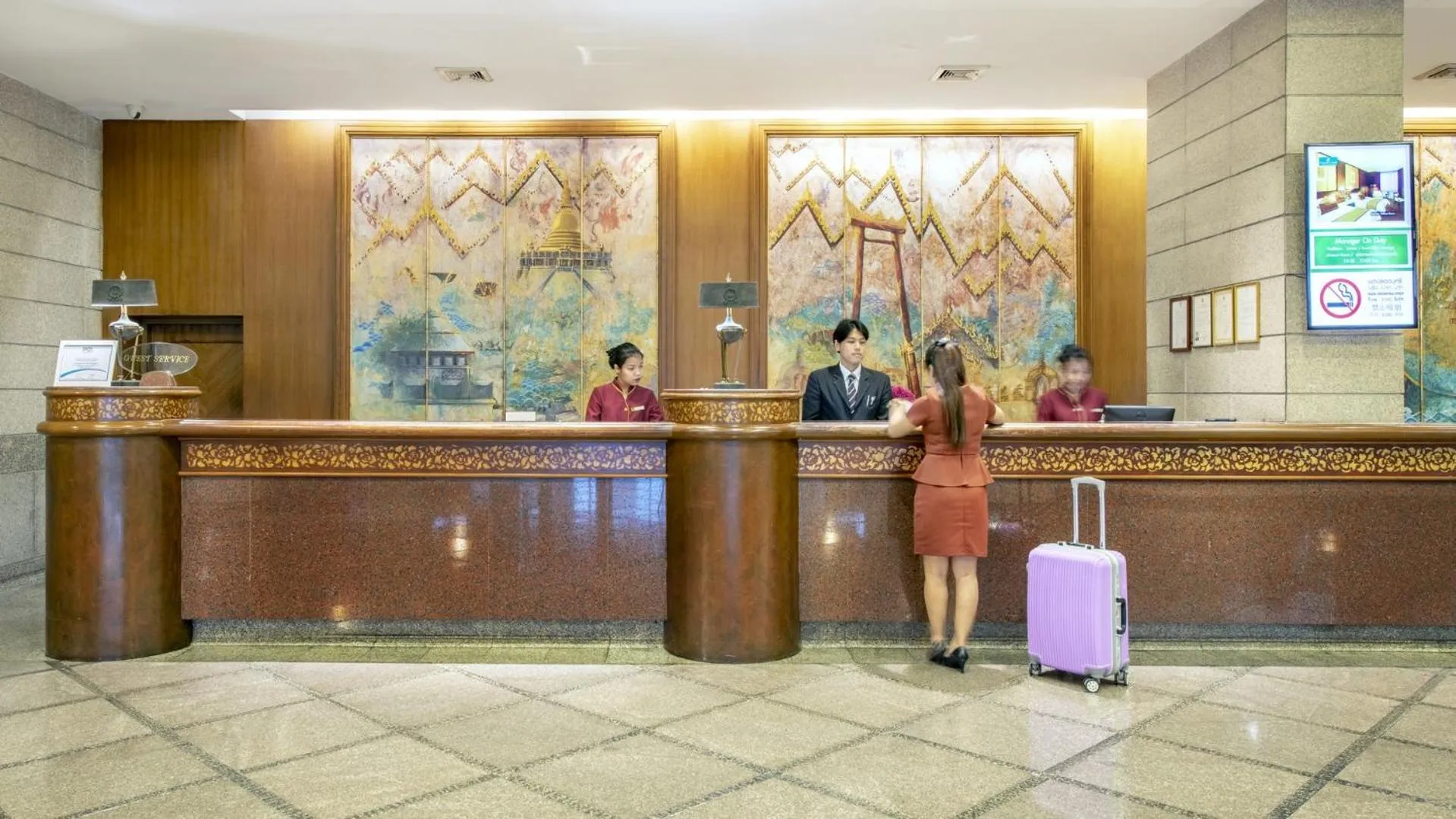 Lobby or reception, Lobby/Reception in Ramada by Wyndham Bangkok Chaophya Park