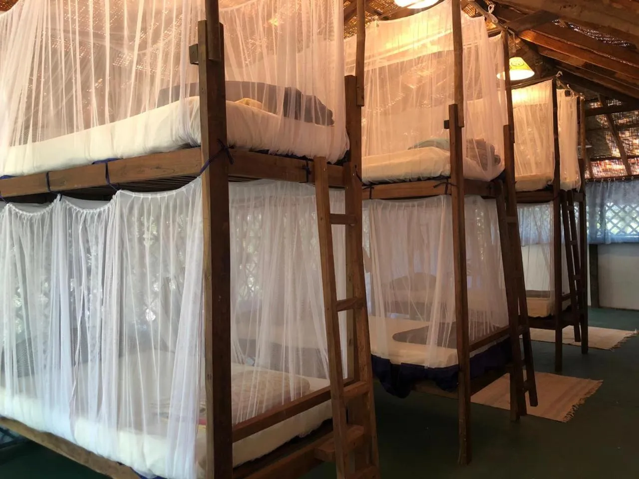 Bed in Bhakti Kutir