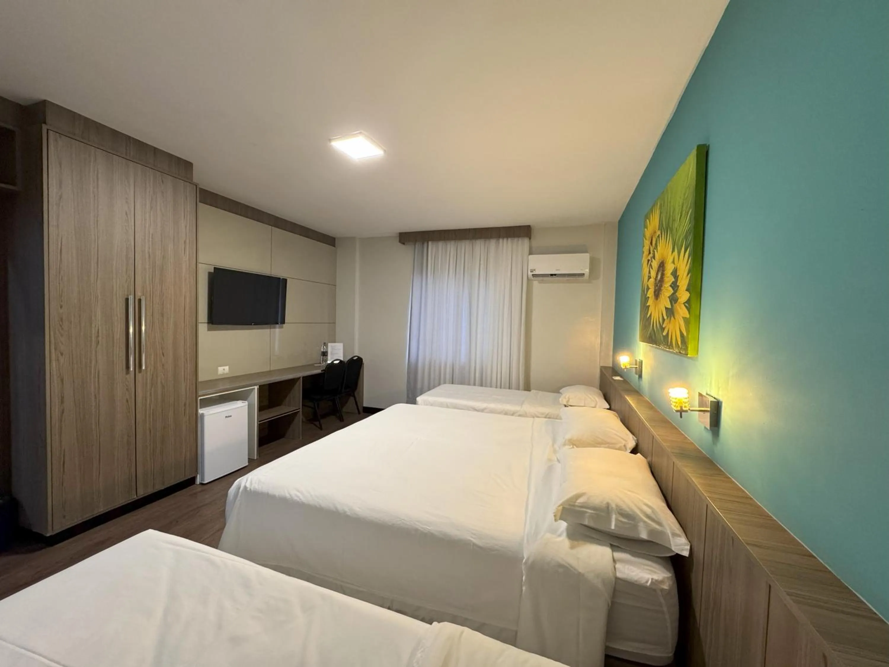 Bed in Hotel das Américas