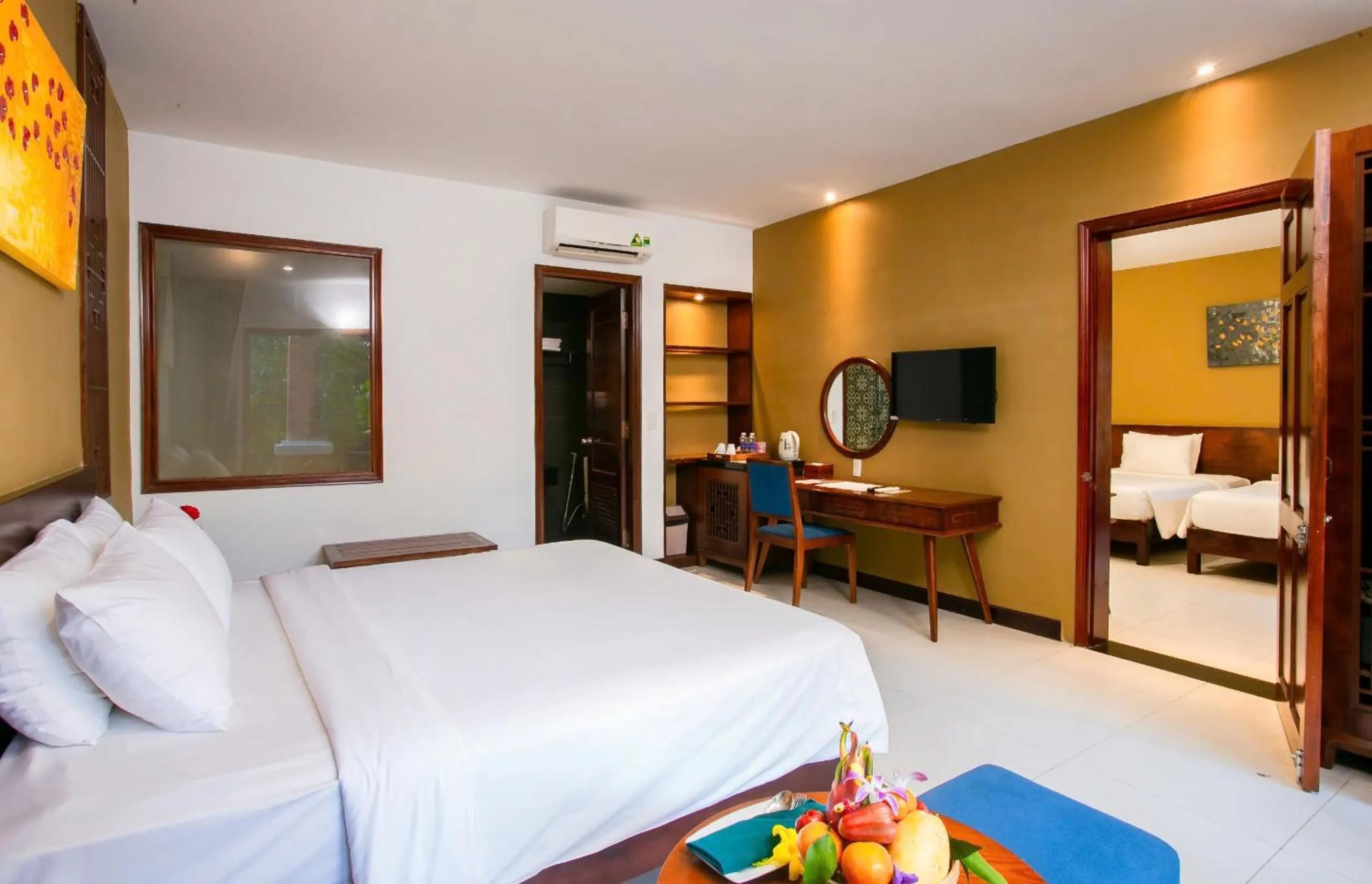 Bed in Nadine Phu Quoc Resort & Spa