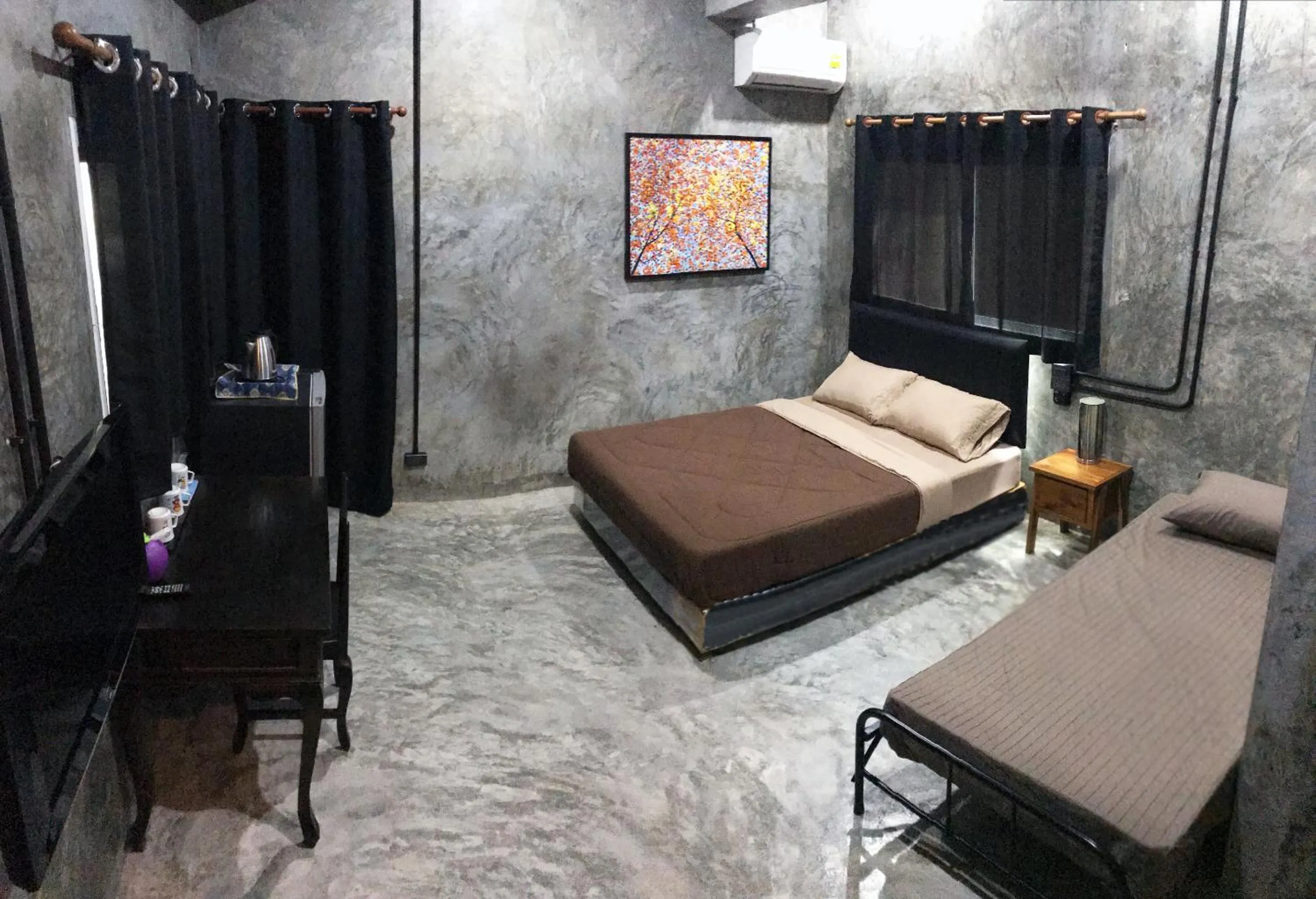 Decorative detail, Bed in Nornlamphun Boutique Hotel