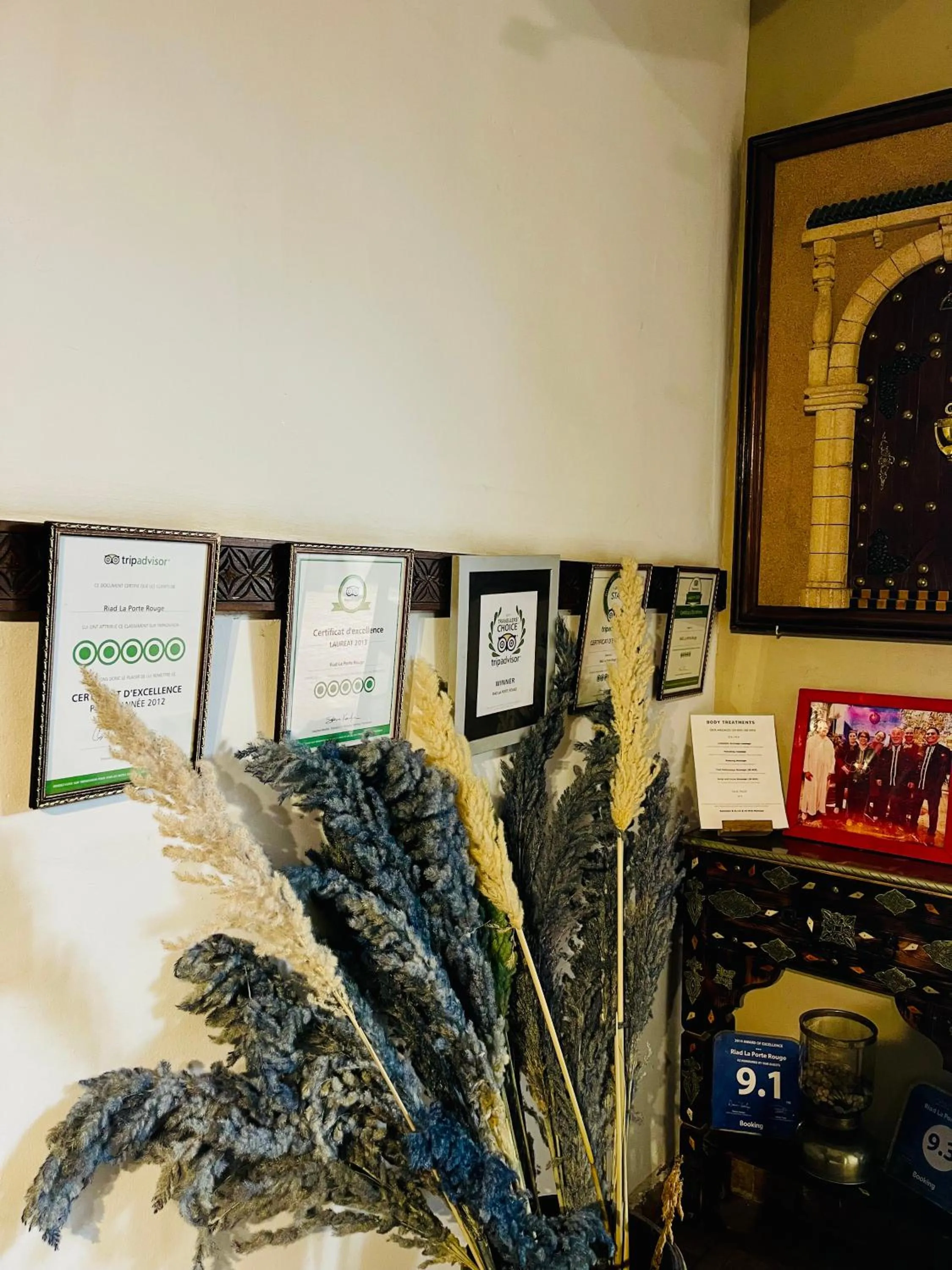 Certificate/Award in Riad La Porte Rouge By La Siredrah