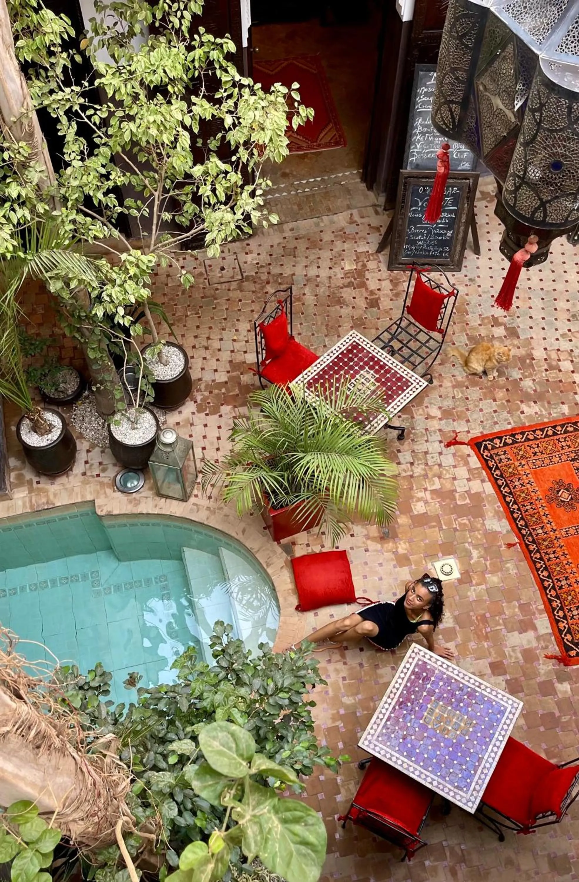 Bird's eye view in Riad La Porte Rouge By La Siredrah