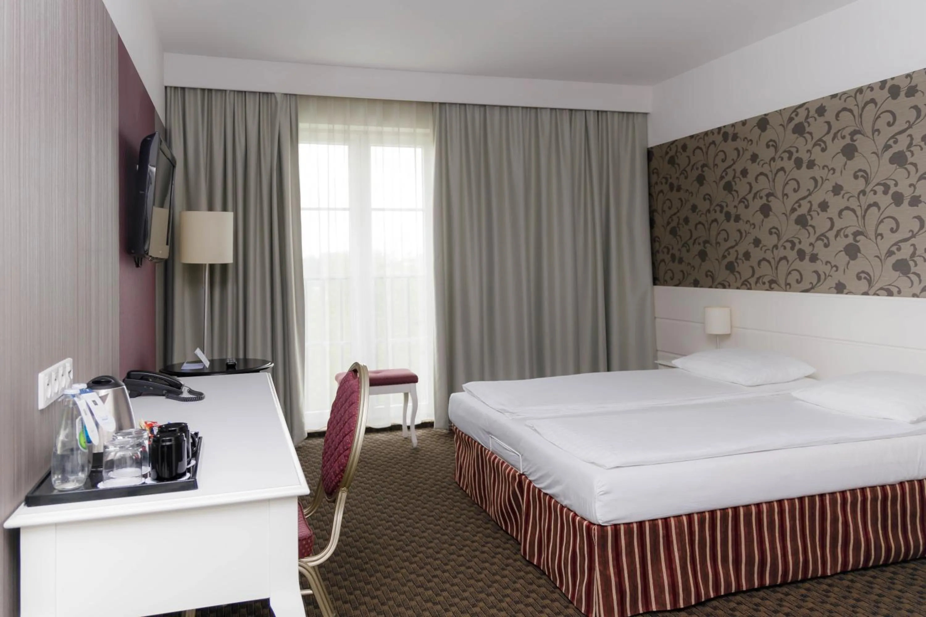 Bed in Hotel Lamberton