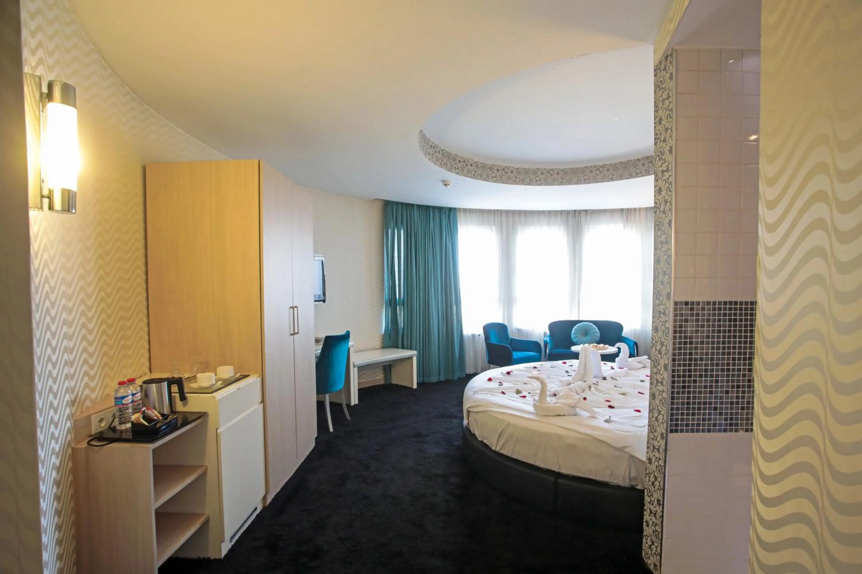 Bed in Pasapark Karatay Hotel