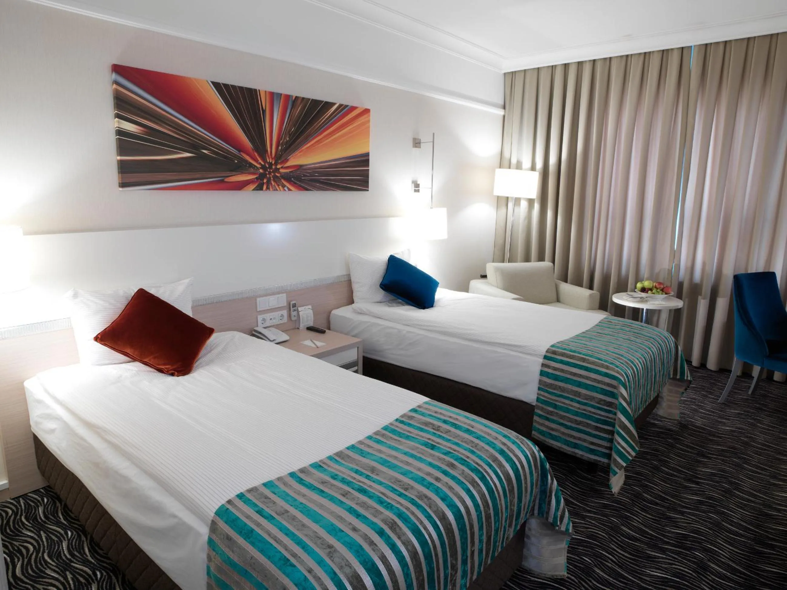 Bed in Pasapark Karatay Hotel