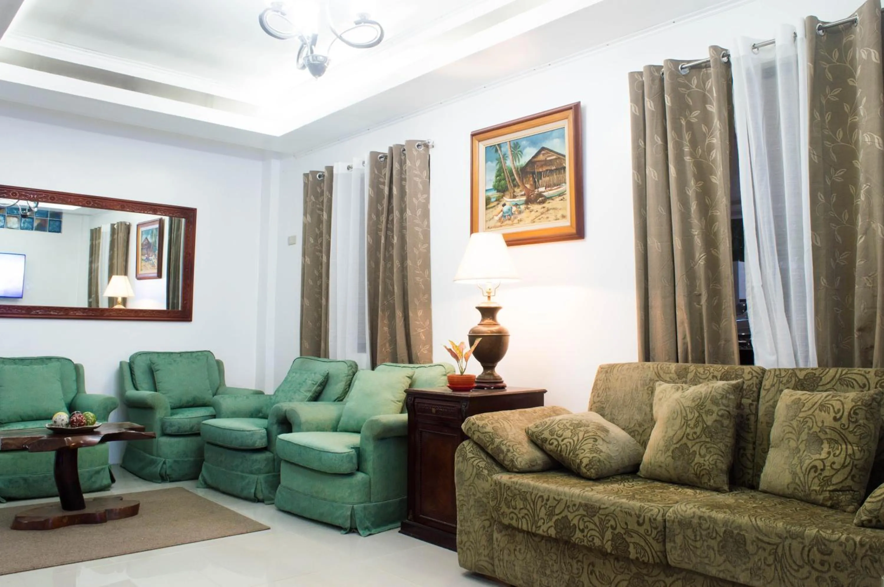 Seating area in Abeth's Haven