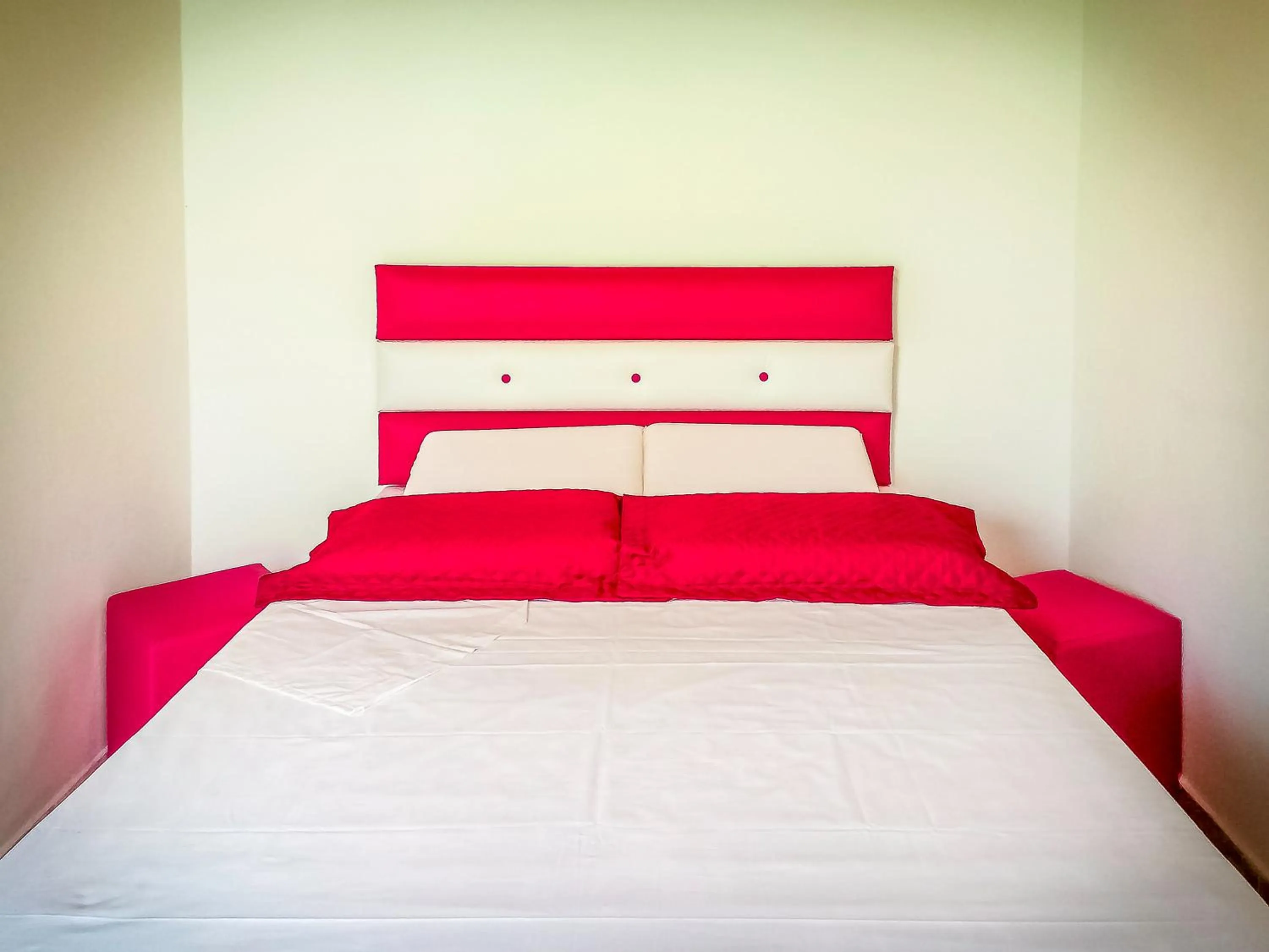 Bed in Pousada Peruibe 455