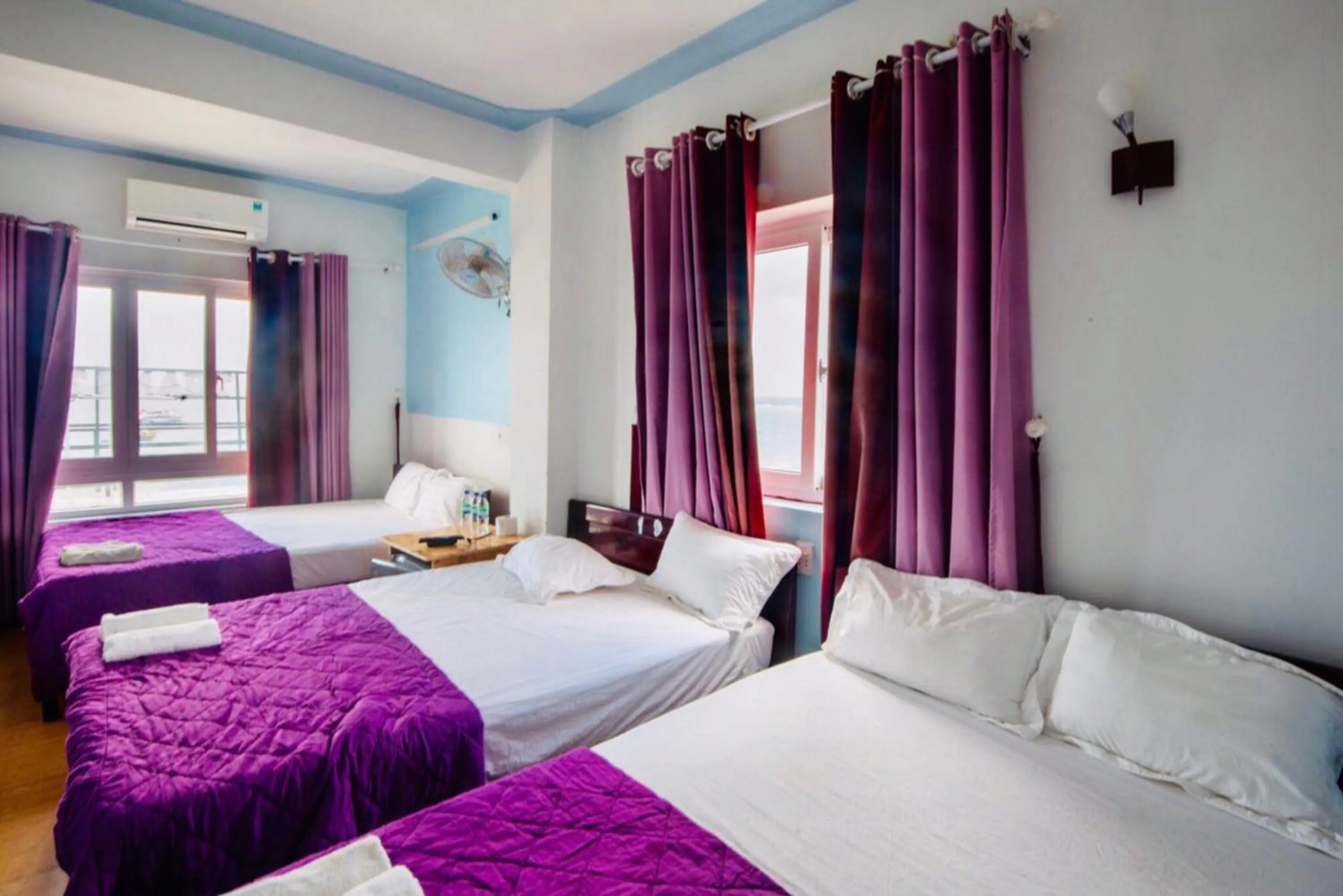 Bed in Thanh Tran Guesthouse Lý Sơn