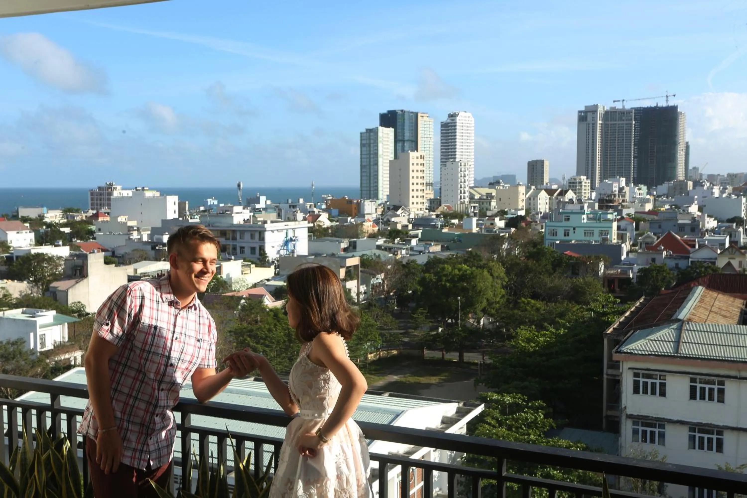 Balcony/Terrace in Son Tra Green Hotel & Apartment
