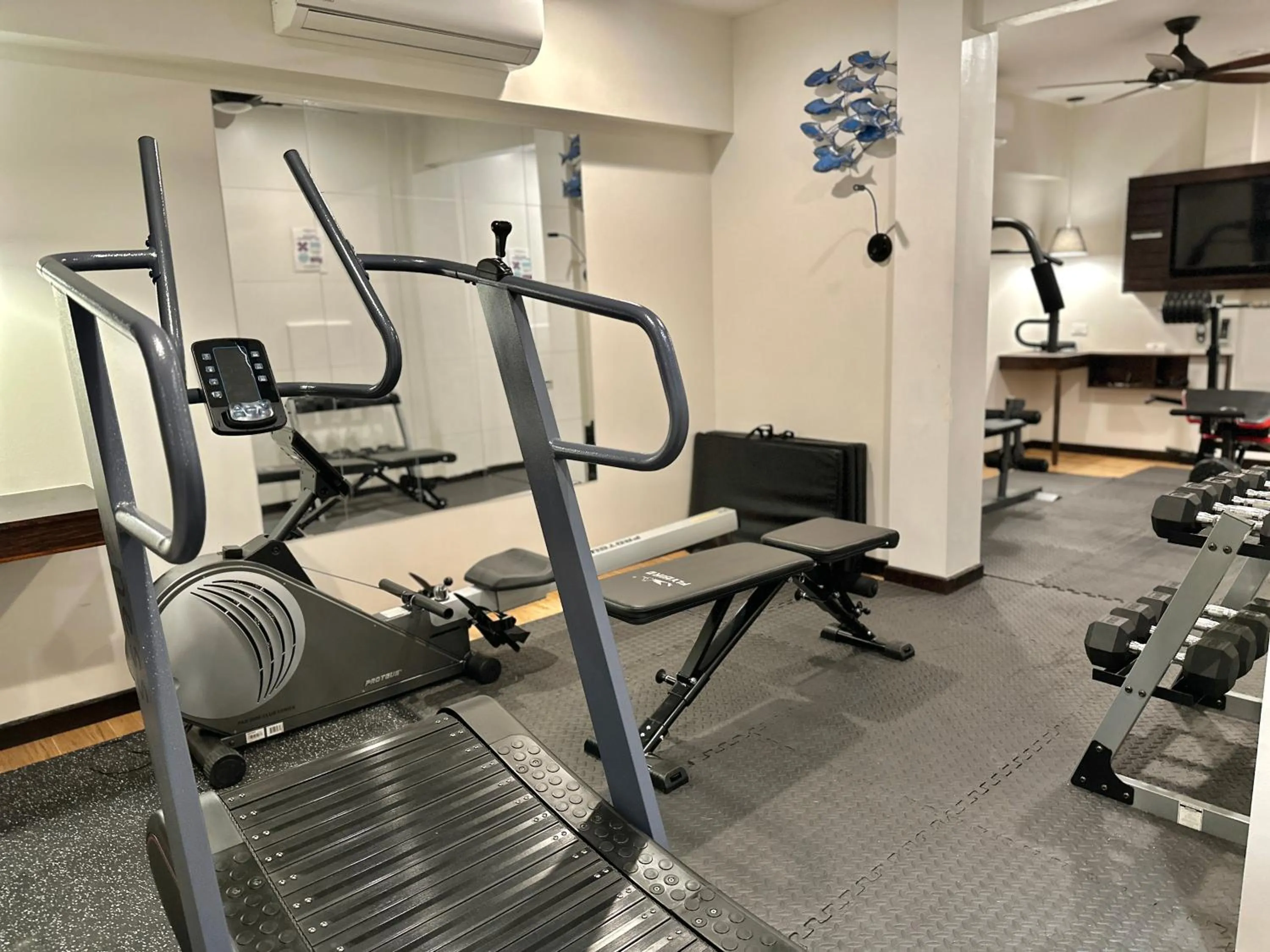 Fitness centre/facilities in Palau Central Hotel
