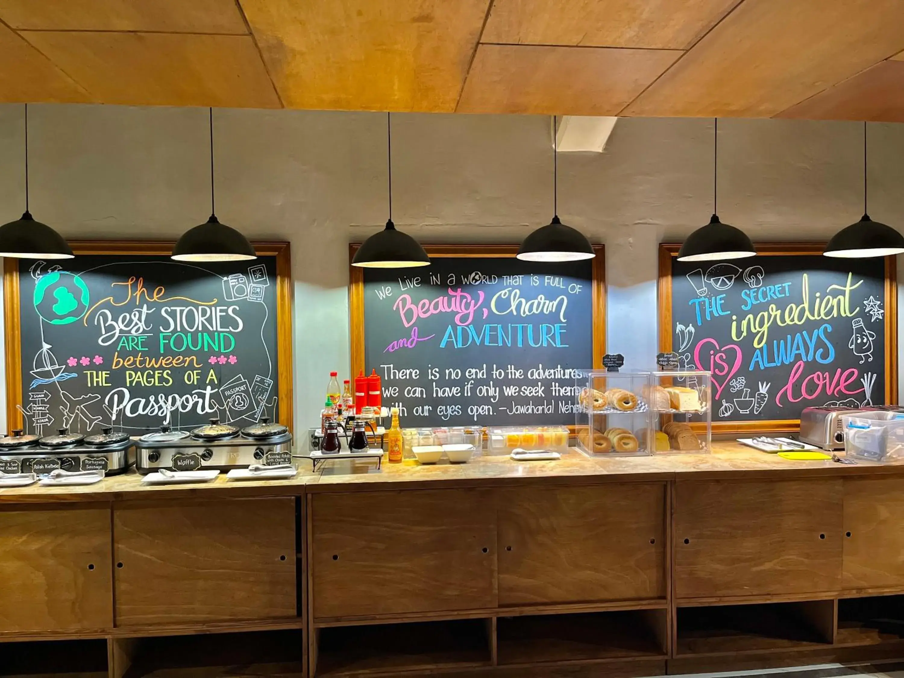 Buffet breakfast in Palau Central Hotel Buffet breakfast in Palau Central Hotel