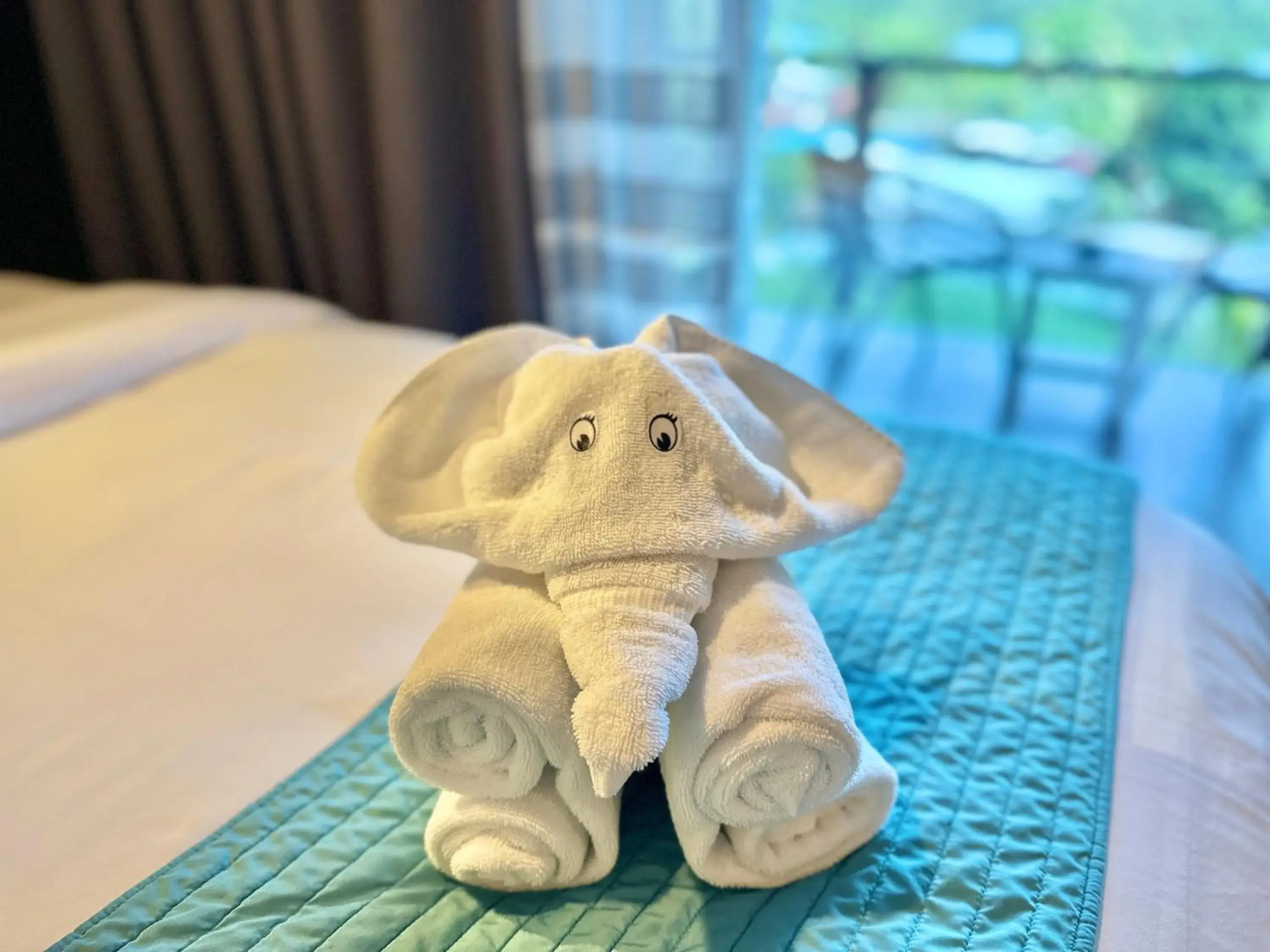 towels, Bed in Palau Central Hotel towels, Bed in Palau Central Hotel