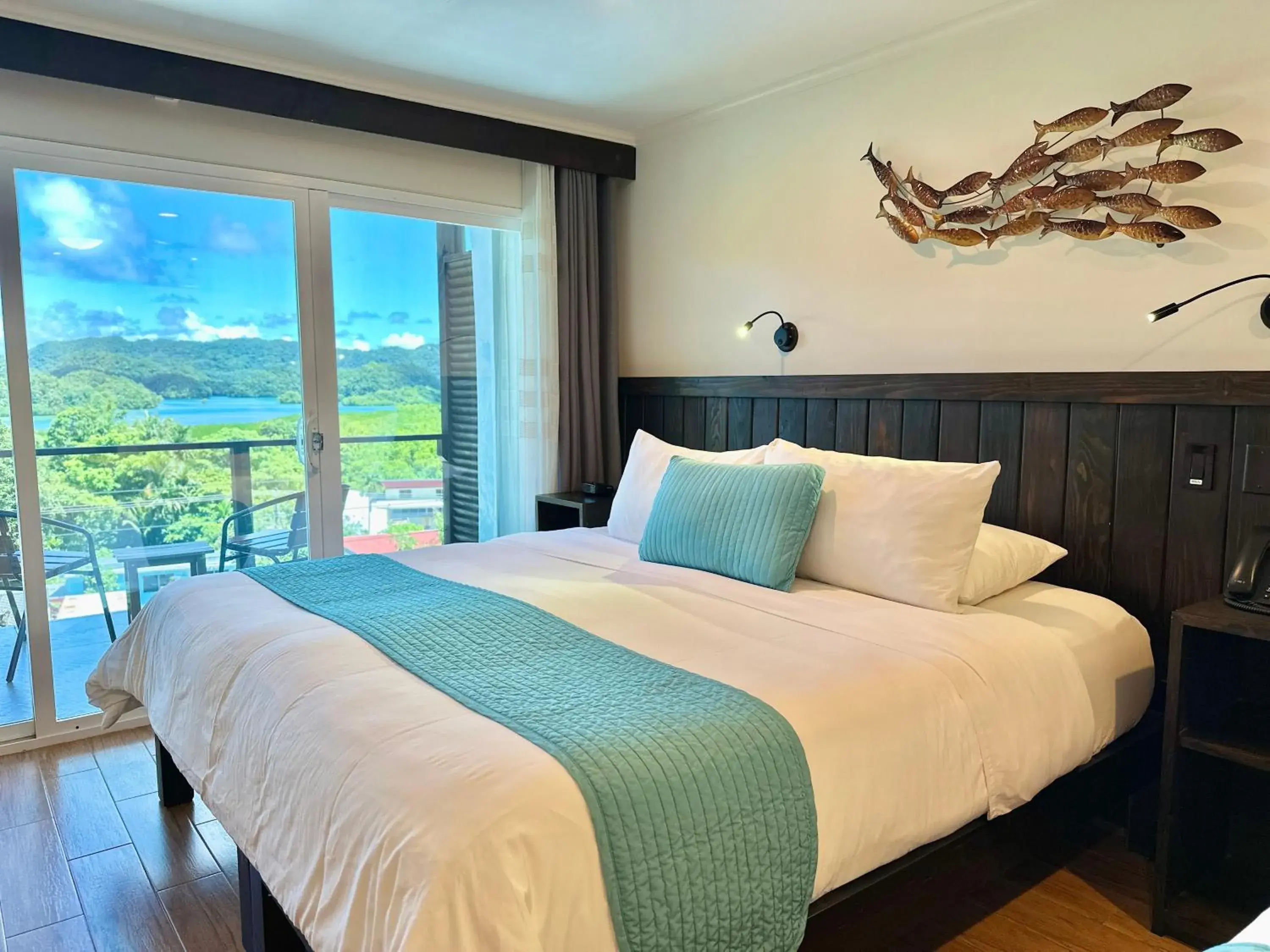 Bed in Palau Central Hotel Bed in Palau Central Hotel