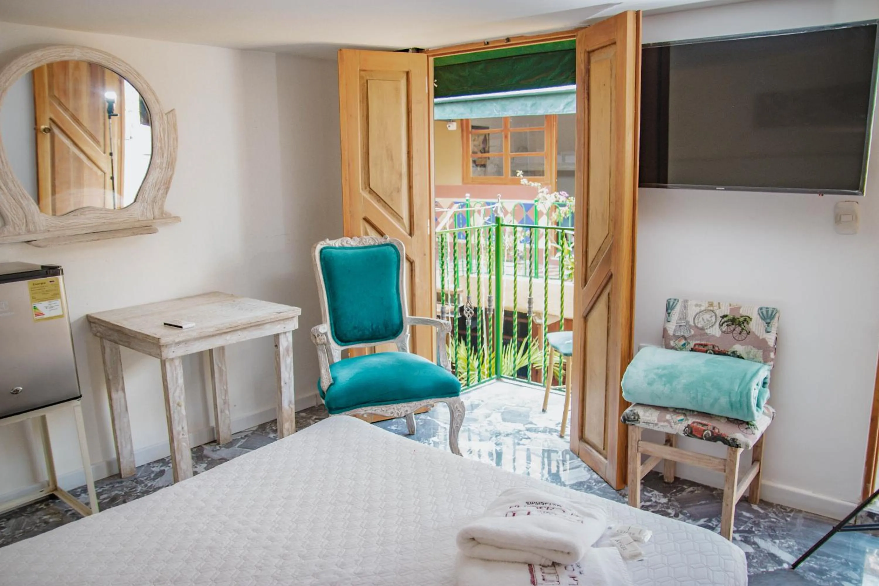 Bed in Hotel La Casona de Getsemani